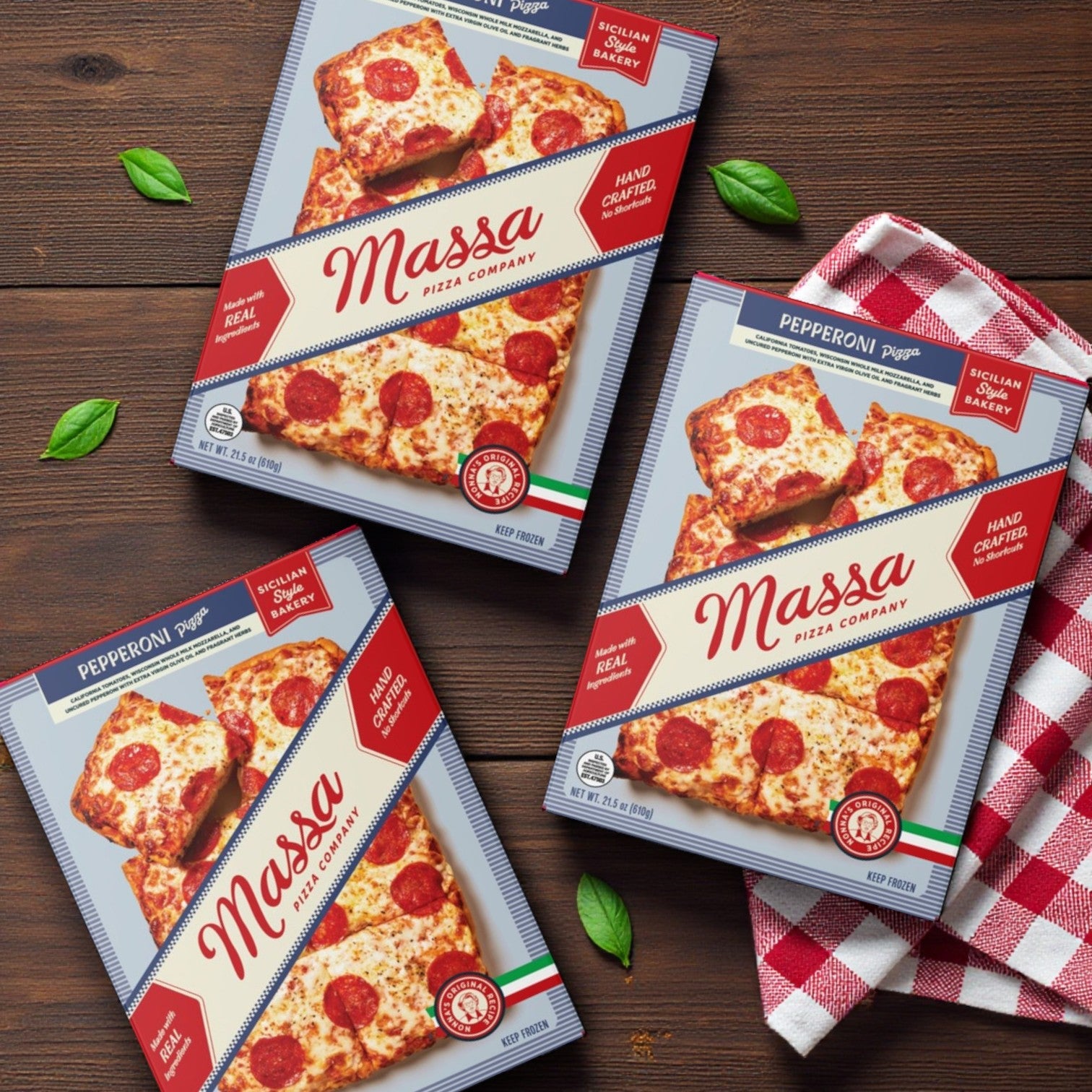 Massa Uncured Pepperoni Pizza – 21.5 oz (3 Pack)