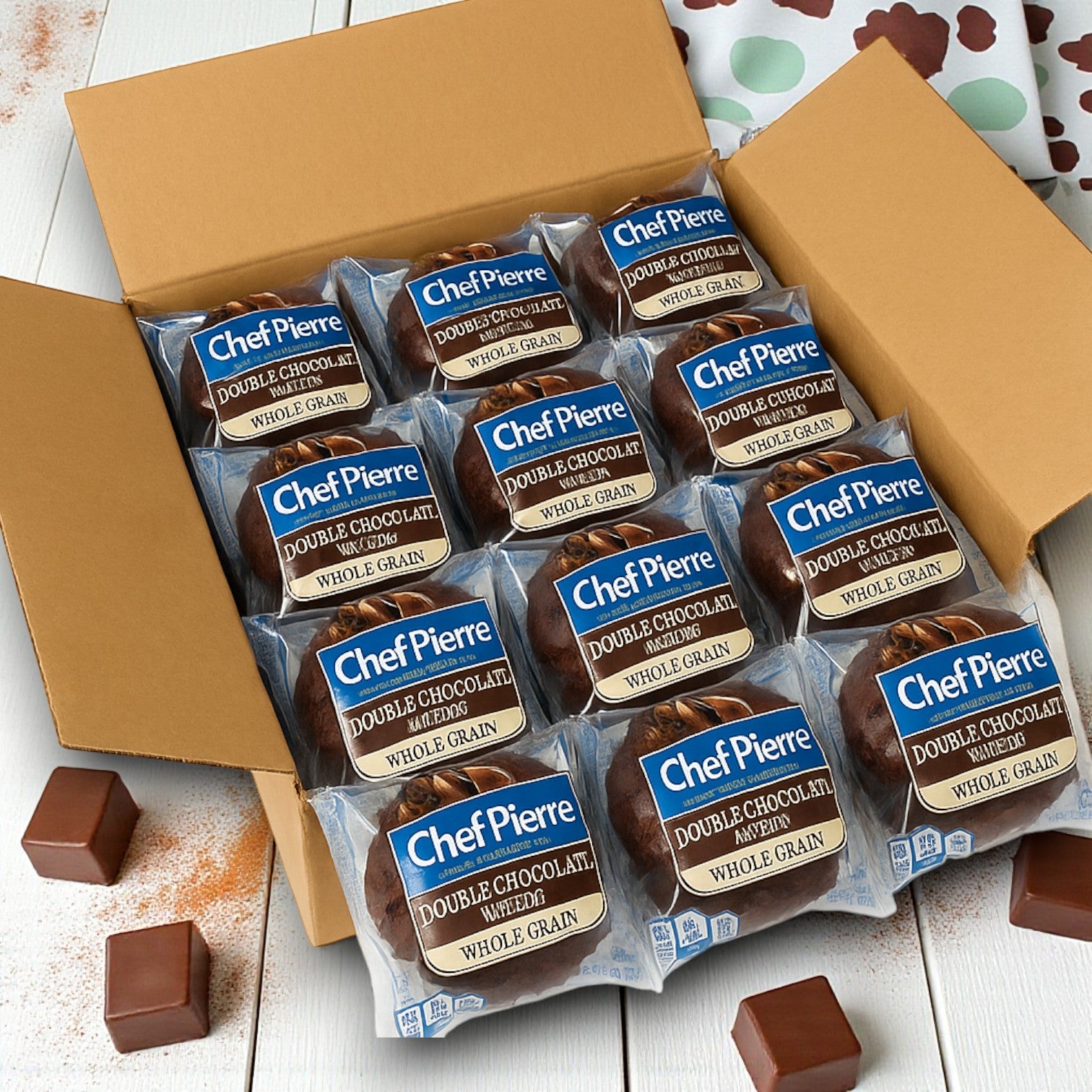 Chef Pierre Muffin Chocolate Double Whole Grain 2 oz 48 Pack