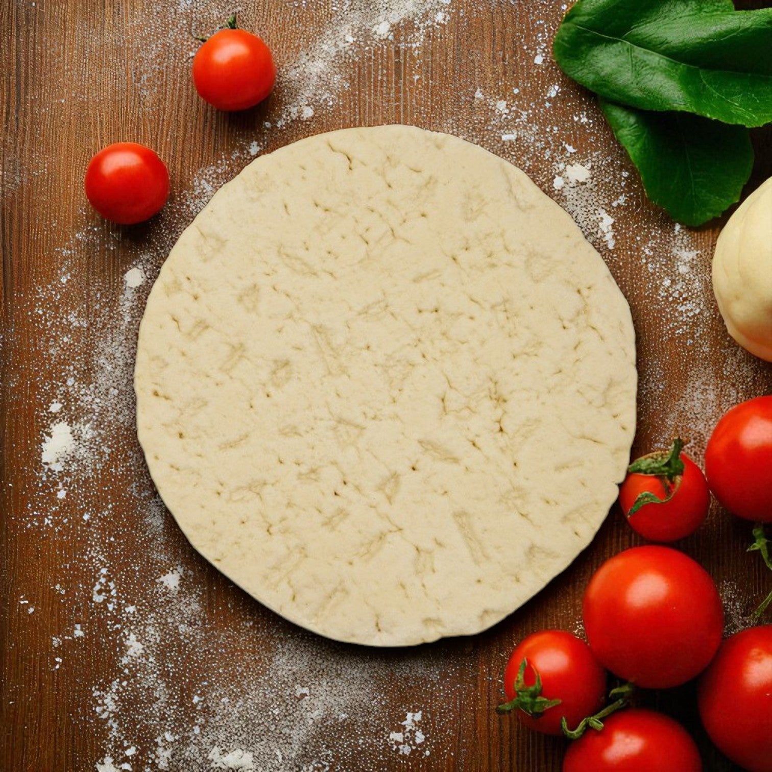 Sysco’s Fontanini Thick Rustic Parbaked Pizza Crust, 12" size (24 count), is perfect for making homemade pizza—just top with fresh ingredients like tomatoes, greens, and cheese for a delicious rustic experience.