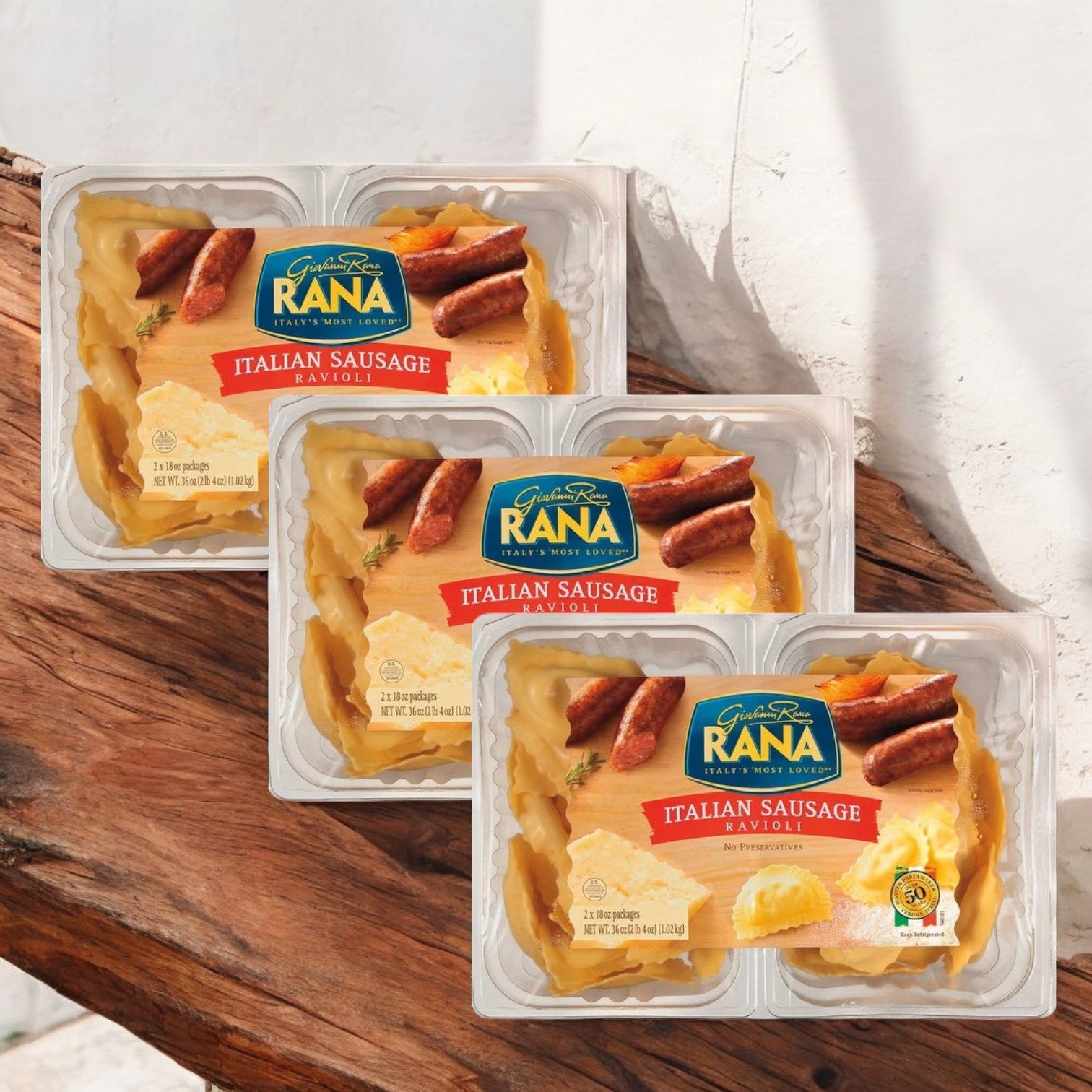 Rana Italian Sausage Ravioli, 3 Count, 108 oz.