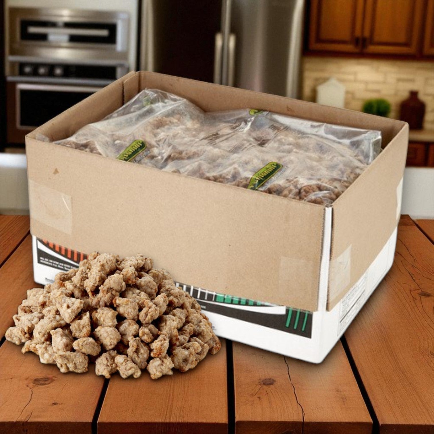 Fontanini Fully Cooked Large Italian Sausage Topping – 9–12 Pieces per lb, 15 lbs Total (3 Packs of 5 lbs)