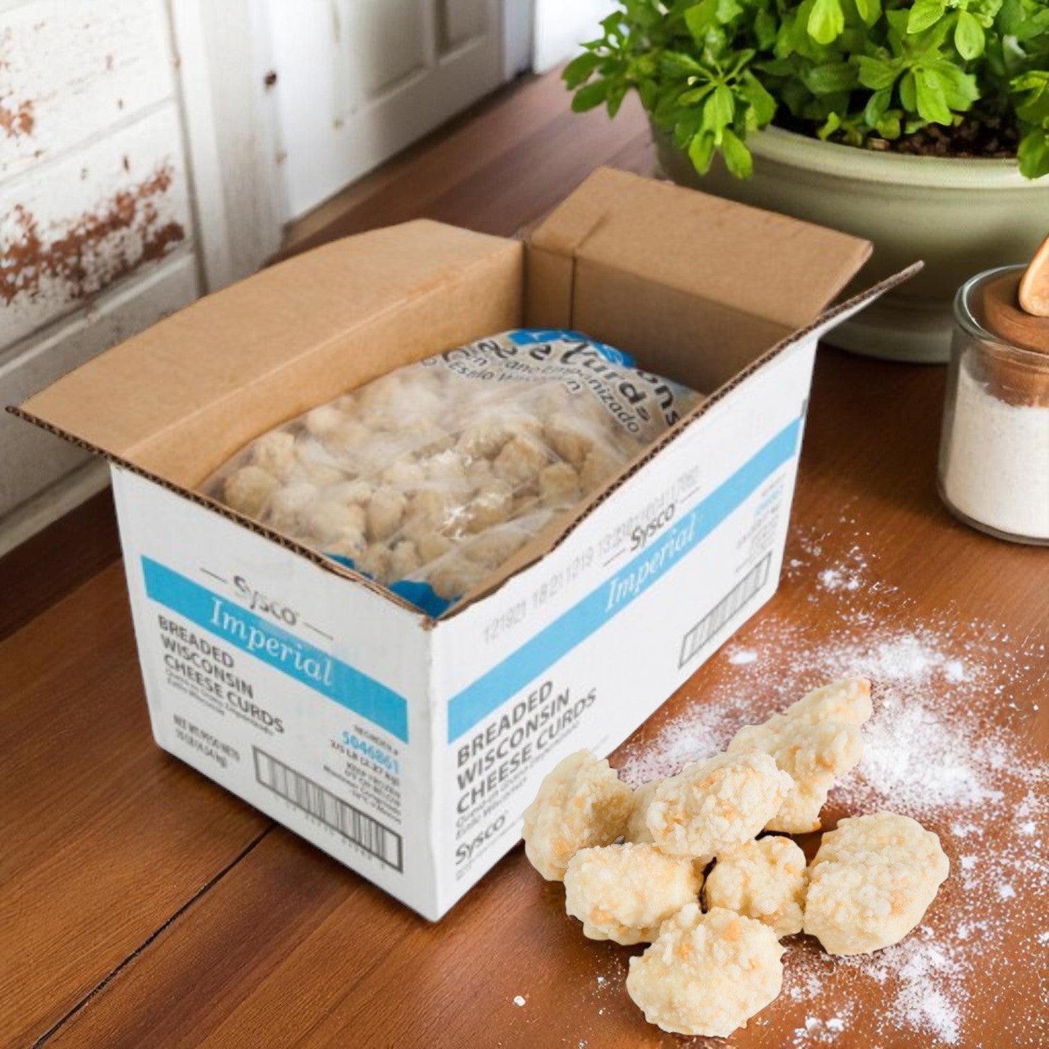 Breaded Cheese Curd Appetizer Wisconsin- (2/5 Ibs bags)- 1 Case