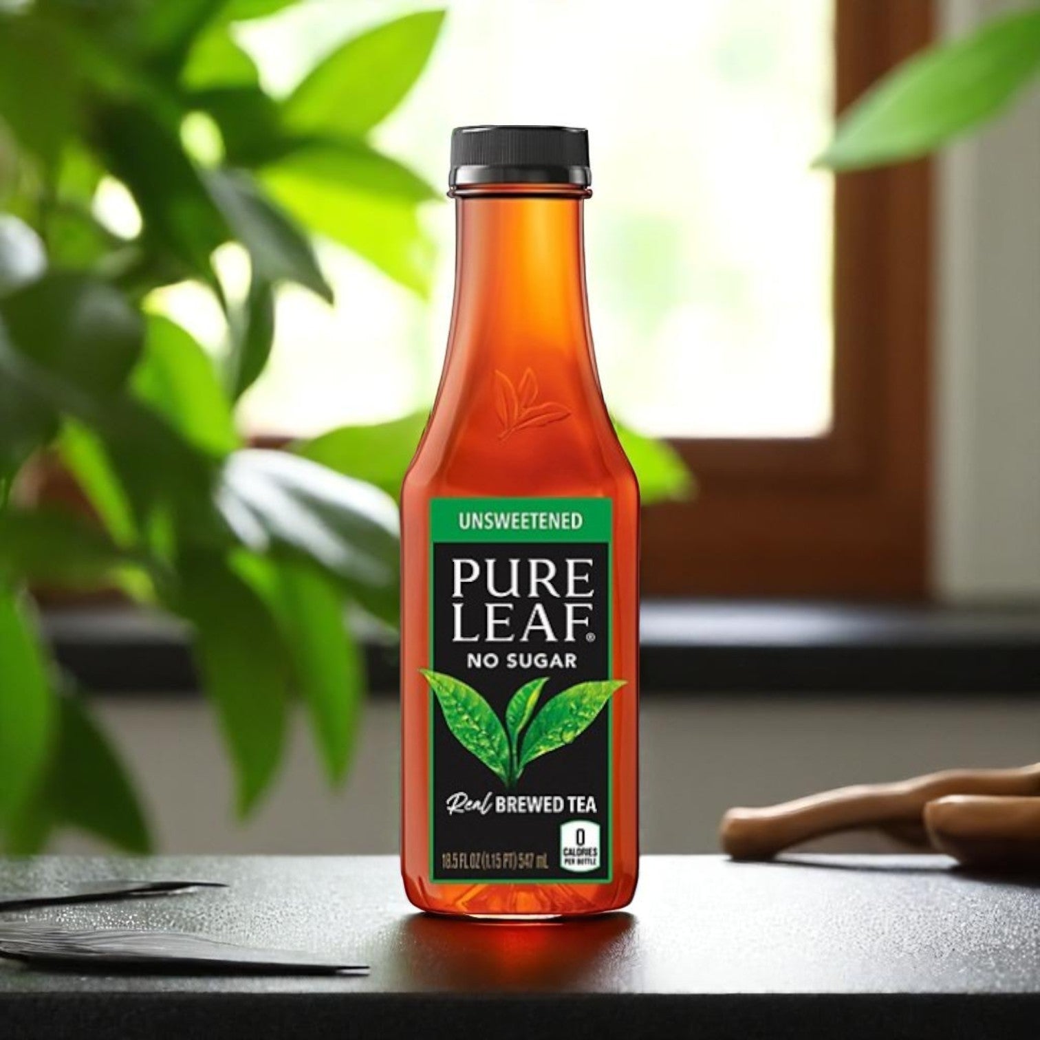 Pure Leaf Brewed Tea, Real, Unsweetened, 1 Case, 18 Total Count