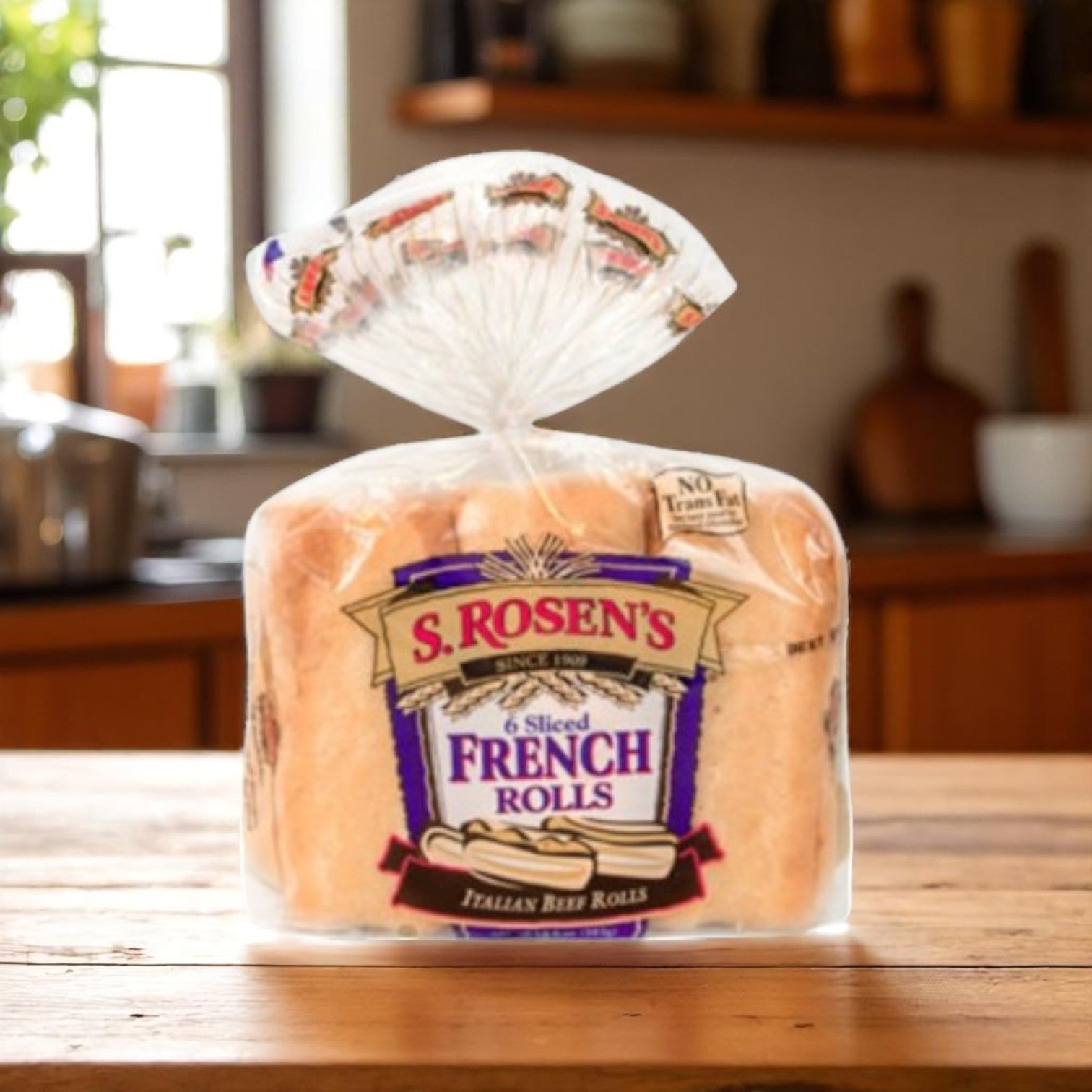 S. Rosen's French Rolls, Sliced-6 Count-3 Packs