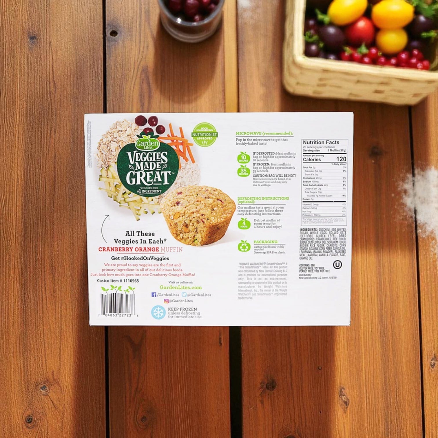 Garden Lites Cranberry Orange Muffins, 40 oz