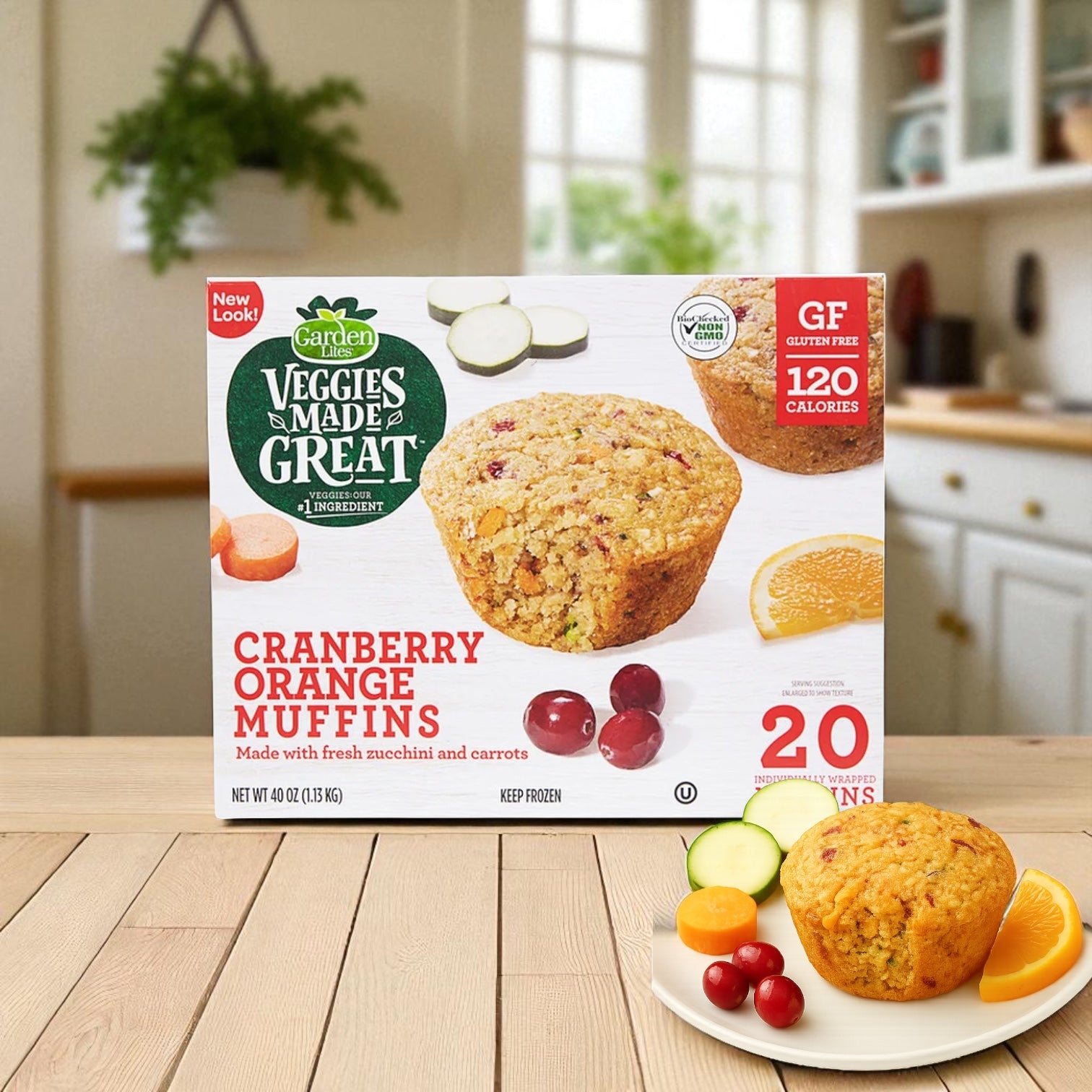 Garden Lites Cranberry Orange Muffins, 40 oz