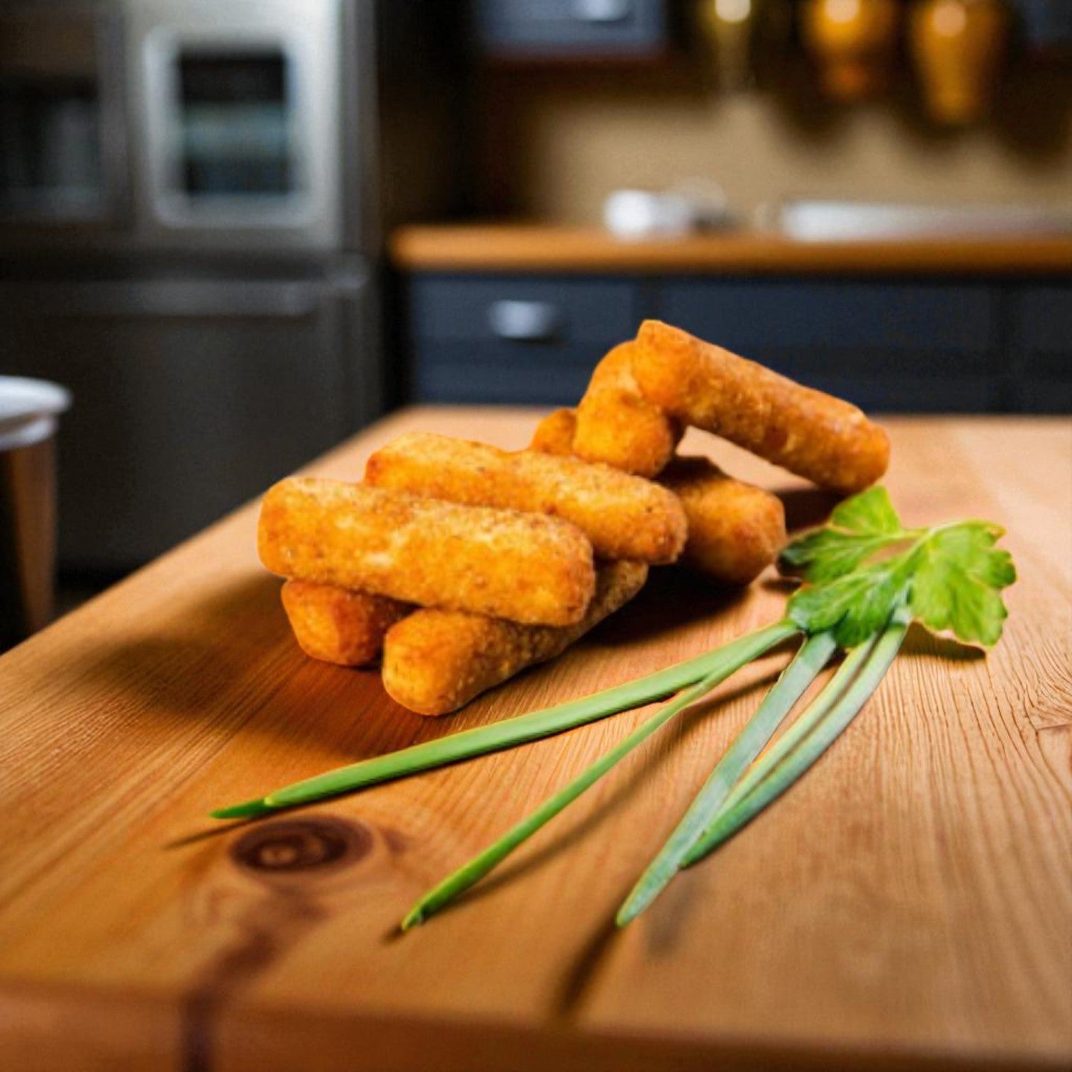 Mozzarella Cheese Sticks Battered-6 Count-2 Ibs- Sysco Classic 12 Pounds Total- 1 Case