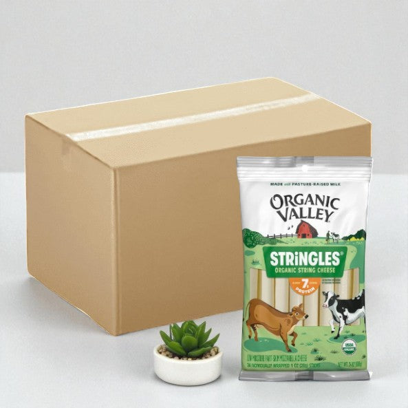 Organic Valley Stringles Organic String Cheese - 1 Case, 5 bags- 120 Count