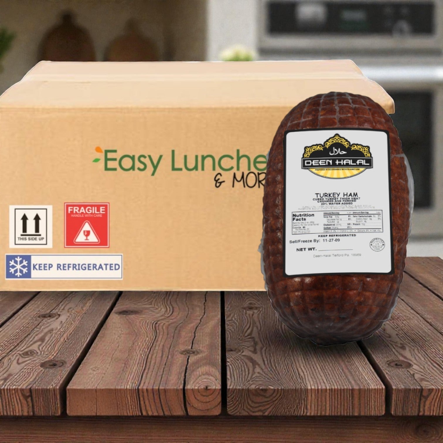 Deen Halal Smoked Turkey Ham- 6 Ib Average