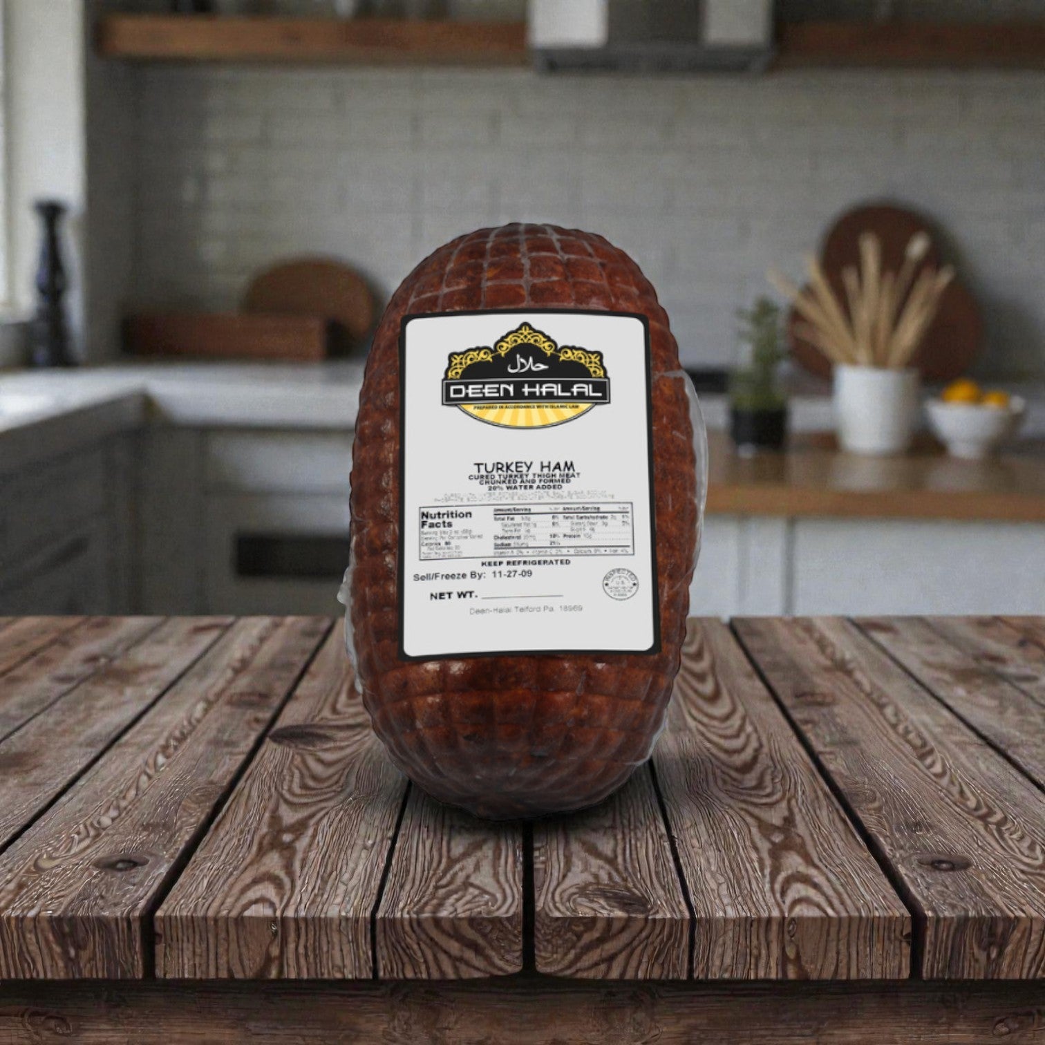 Deen Halal Smoked Turkey Ham- 6 Ib Average