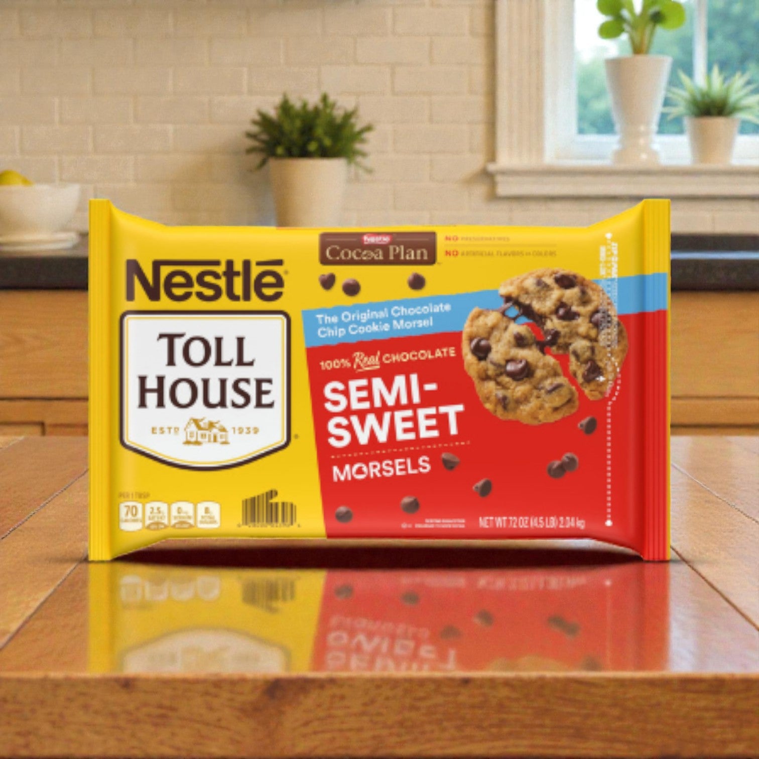 Nestle Toll House Semi-Sweet Chocolate Chip Morsels, 72 Oz- 1 Case