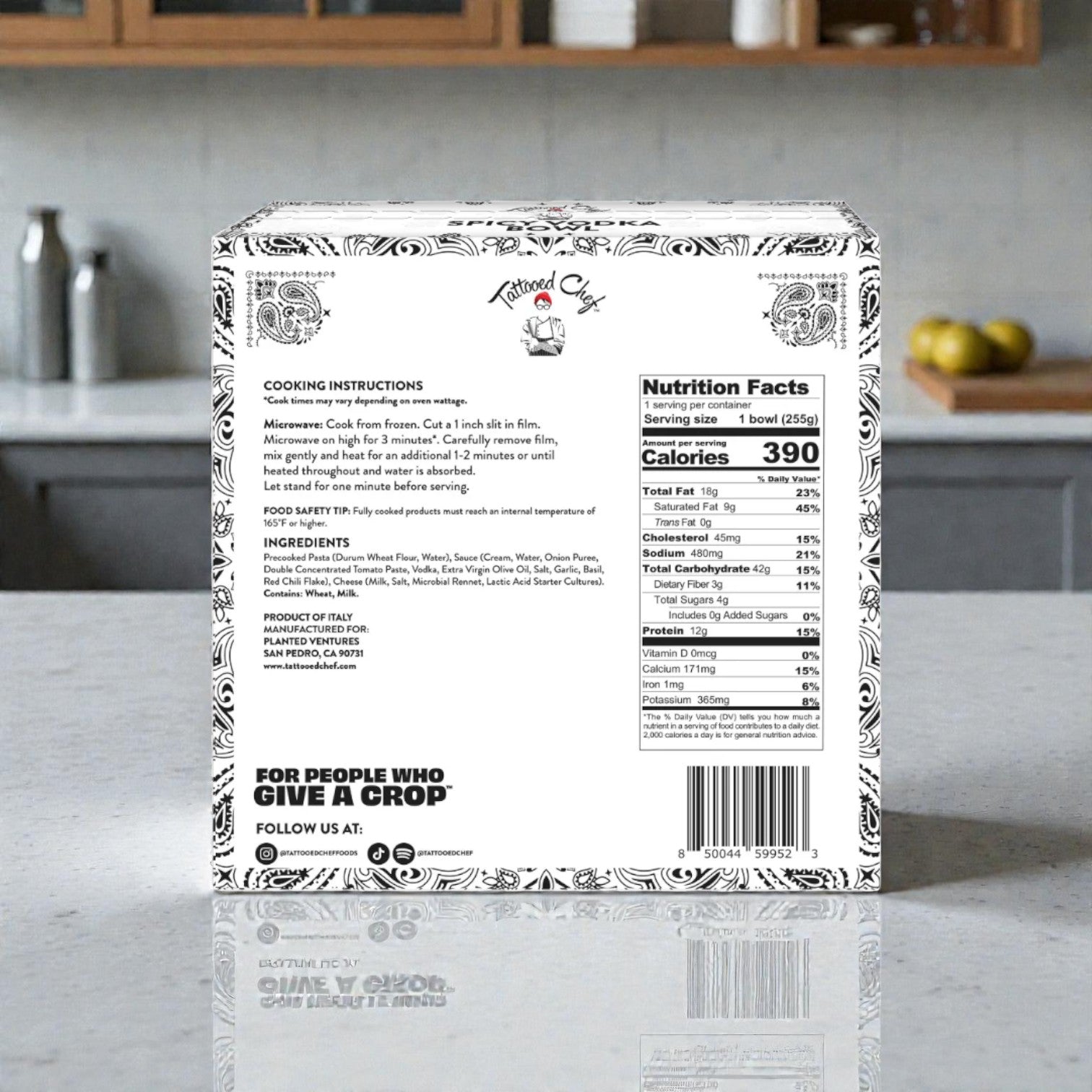 Tattooed Chef Spicy Vodka Bowl-9 Oz- 1 Pack