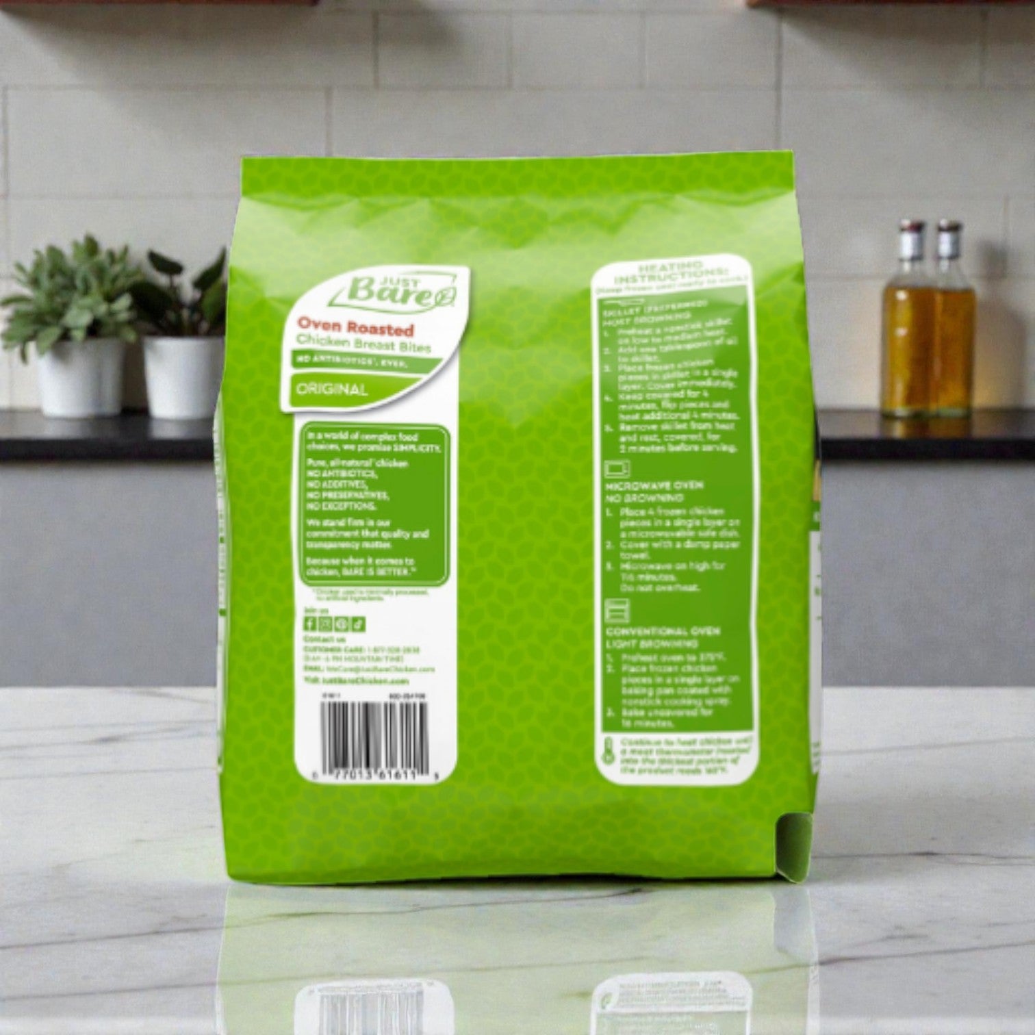 Just Bare Fully Cooked Roasted Chicken Breast Bites-1.2 Ibs