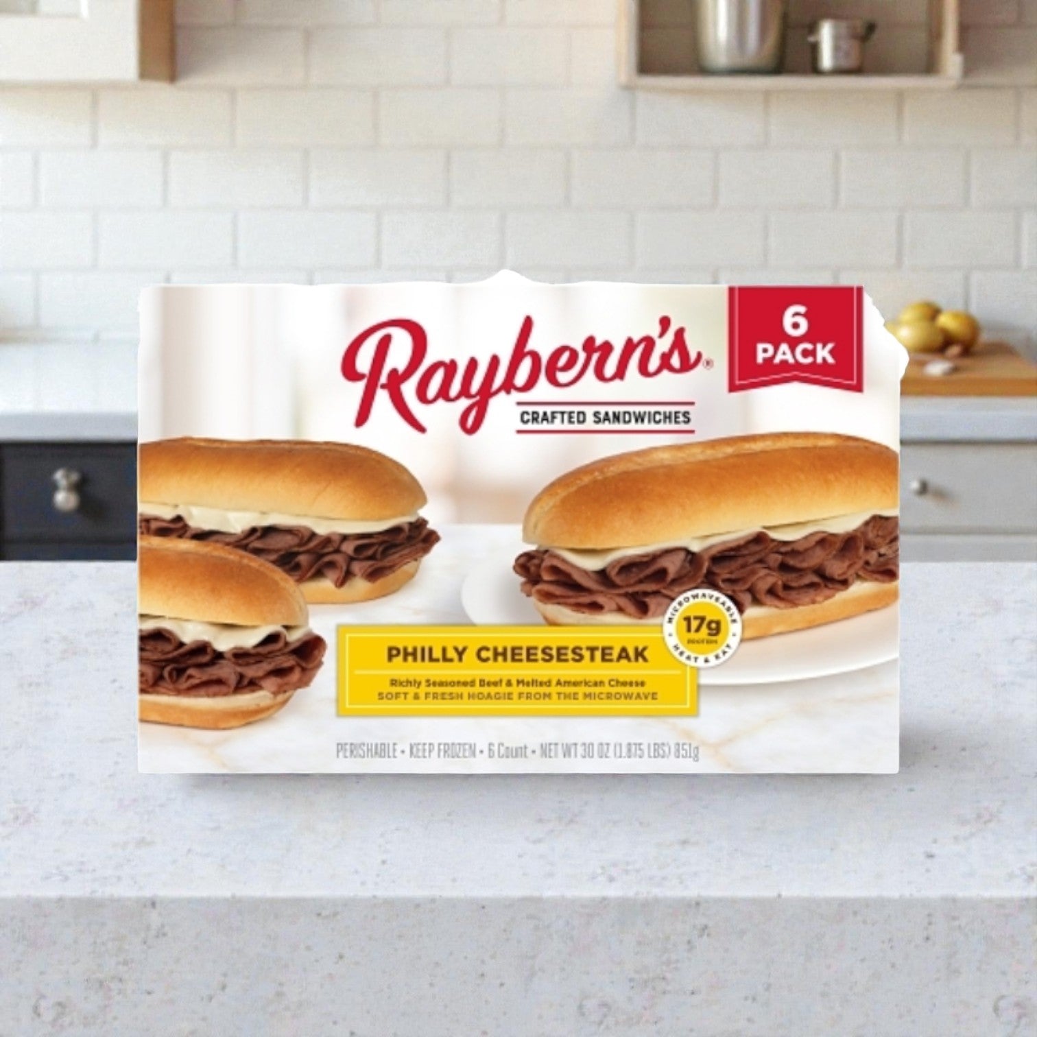 Raybern Thinly Sliced Philly Cheesesteak On Hoagie Roll, 10 Ounce, 6 Per Case. Please allow 1–2 extra business days for delivery on this item.