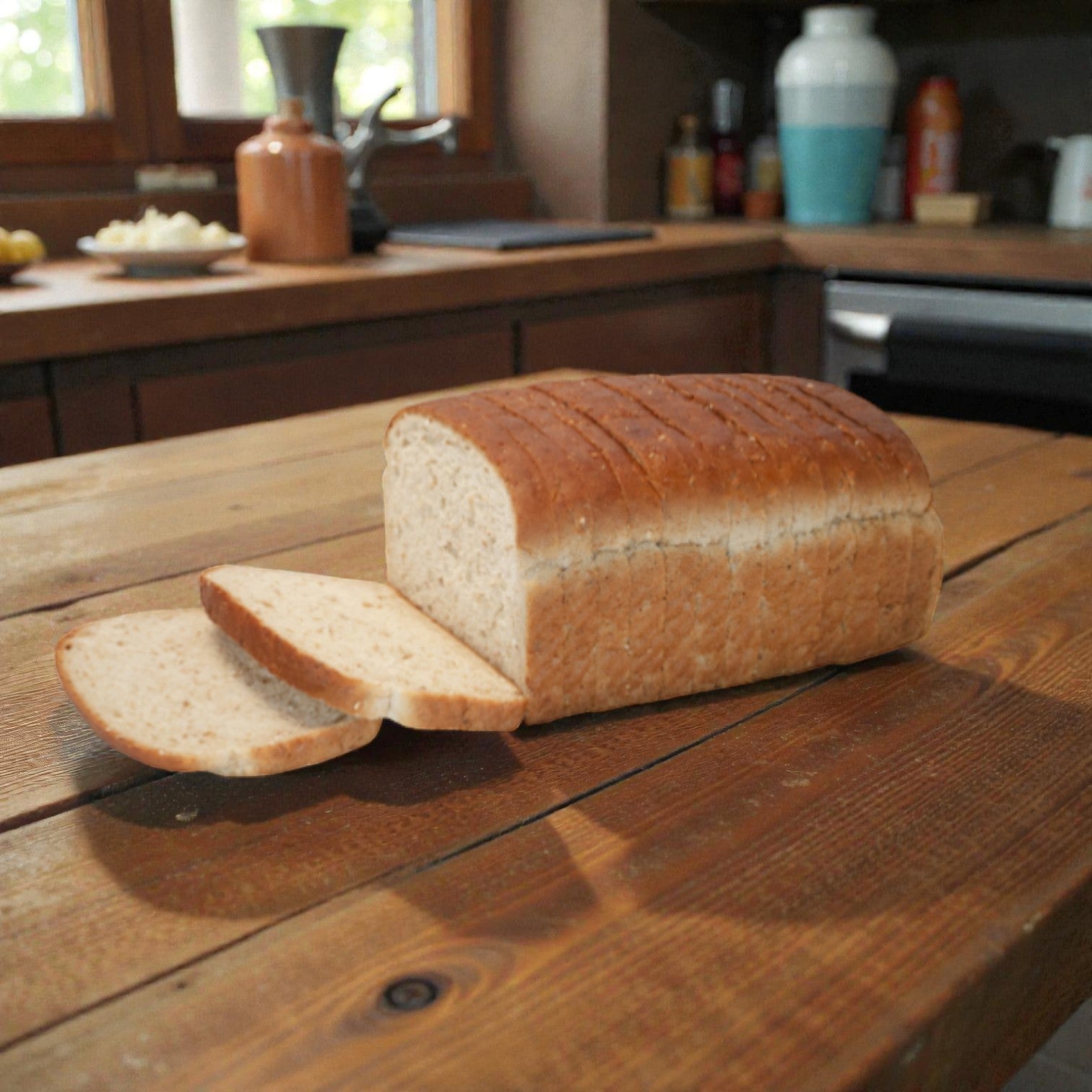 Baker’s Source Classic – Wheatberry Sliced Bread Loaf (24 oz, 14 Slices) – 10 Loaves per Case