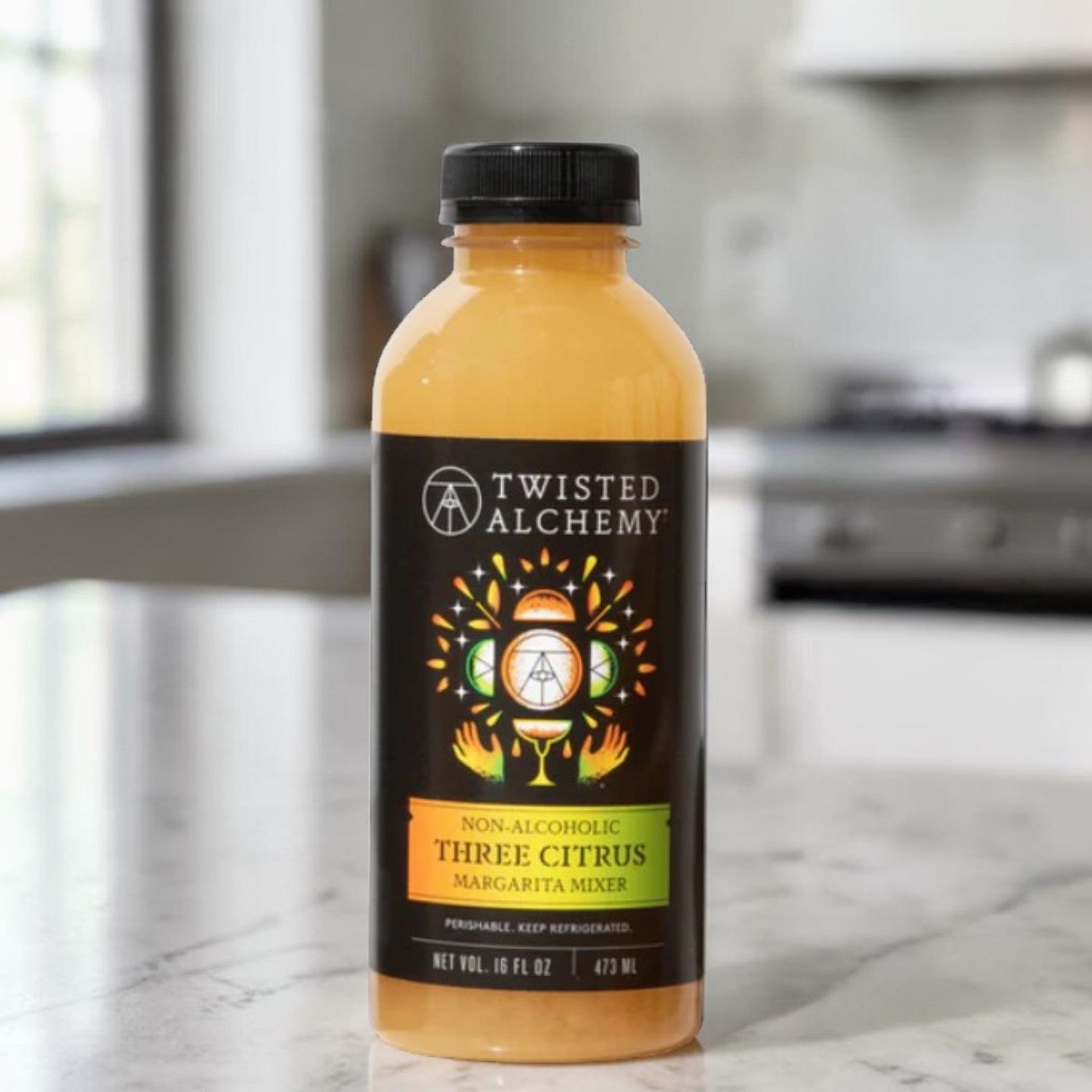 Twisted Alchemy,Three Citrus Margarita Mixer Cold Pressed,16 Oz