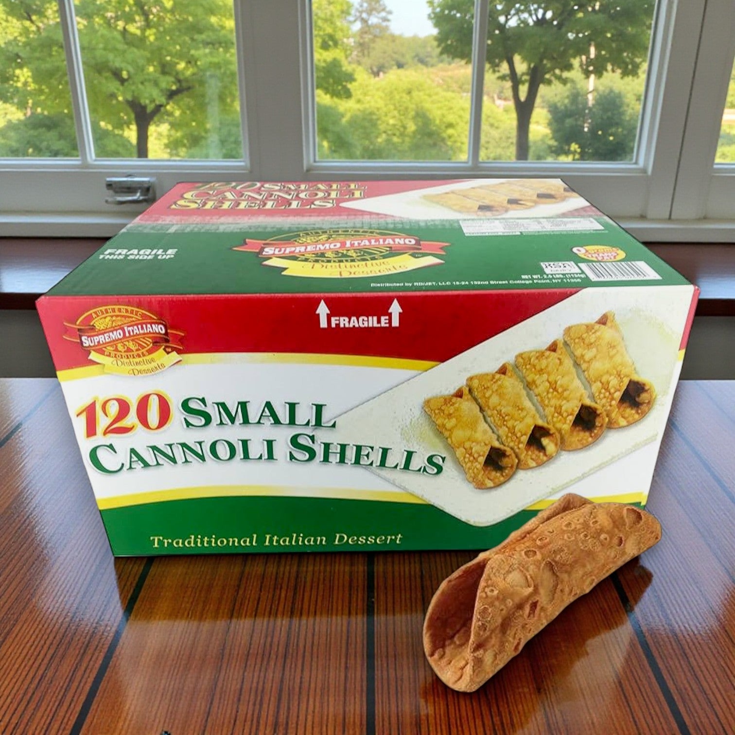 Supremo Italiano Small Cannoli Shells – 120 Count