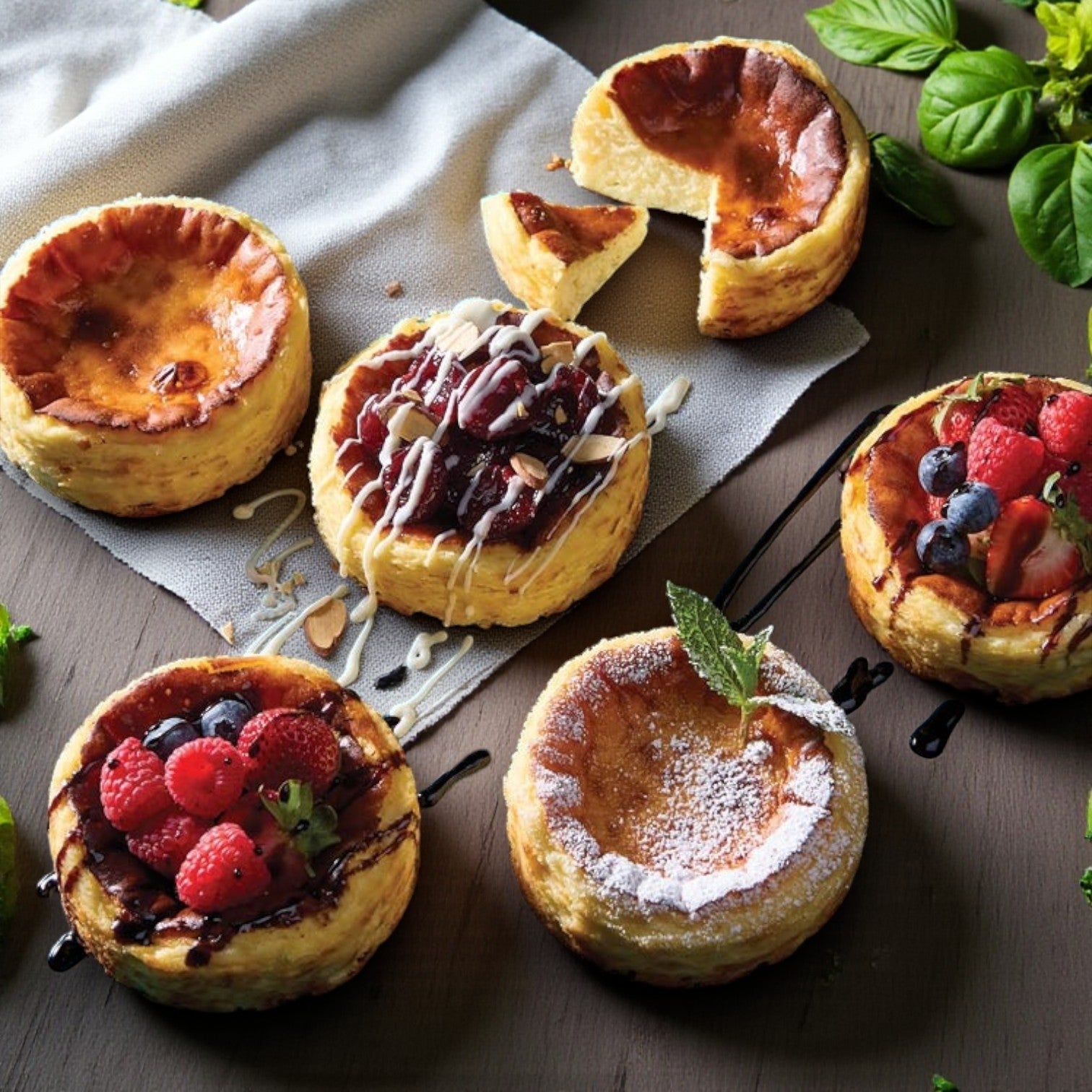 Sweet Street Basque Individual Cheesecakes – 32/4.32 oz Each