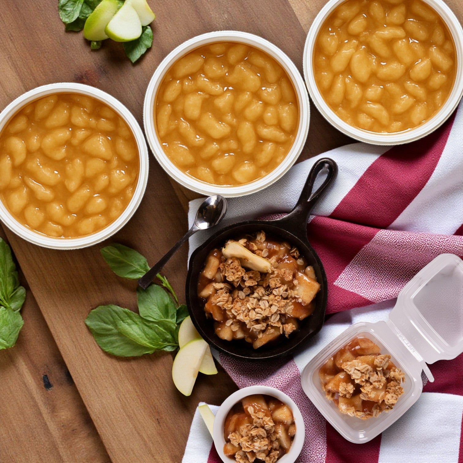 Sweet Street Scoopable Apple Compote – 3 Bulk Tubs (102 oz Each)