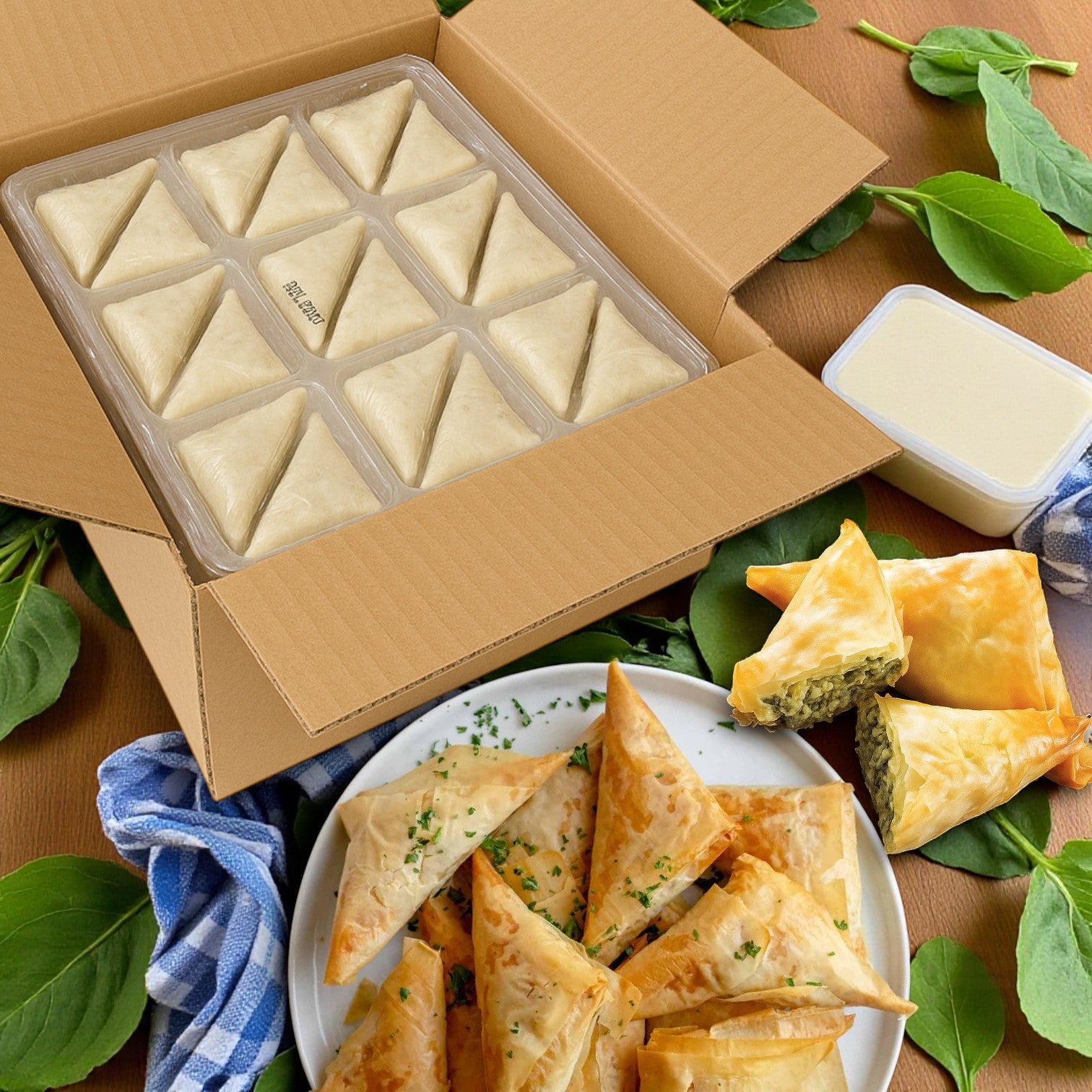 Sysco Imperial Spanakopita Appetizer – 5 Trays of 20 Count (Frozen)