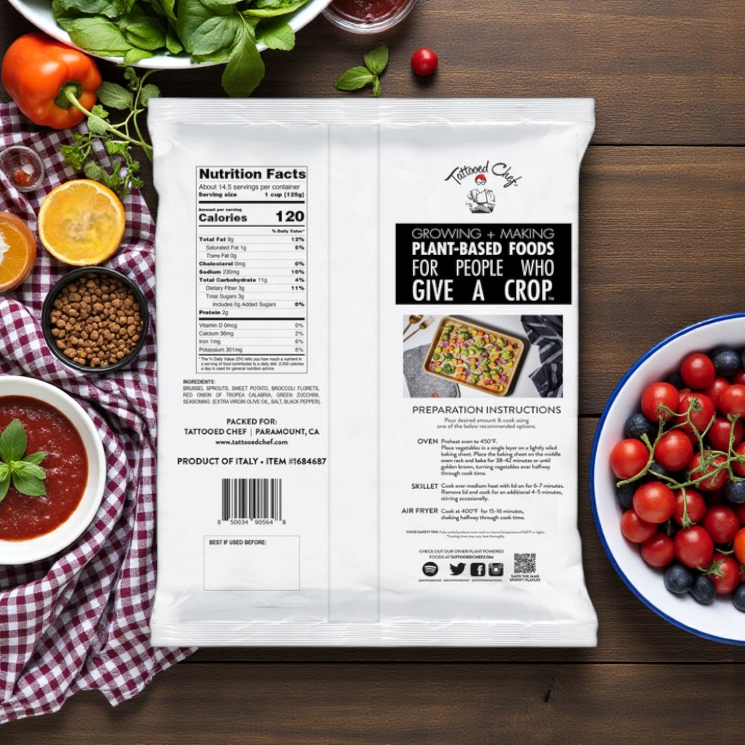 Tattooed Chef Sheet Pan Vegetables – 4 lbs (3-Pack)