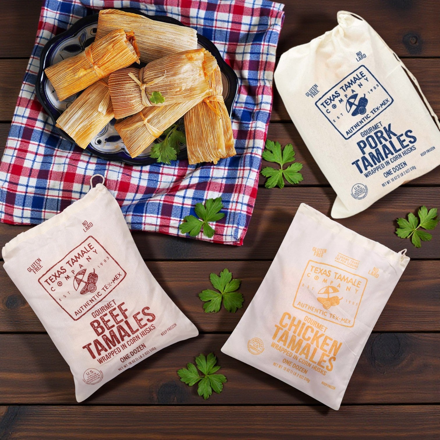 Texas Tamale Company Variety + Good Foods Chunky Guacamole