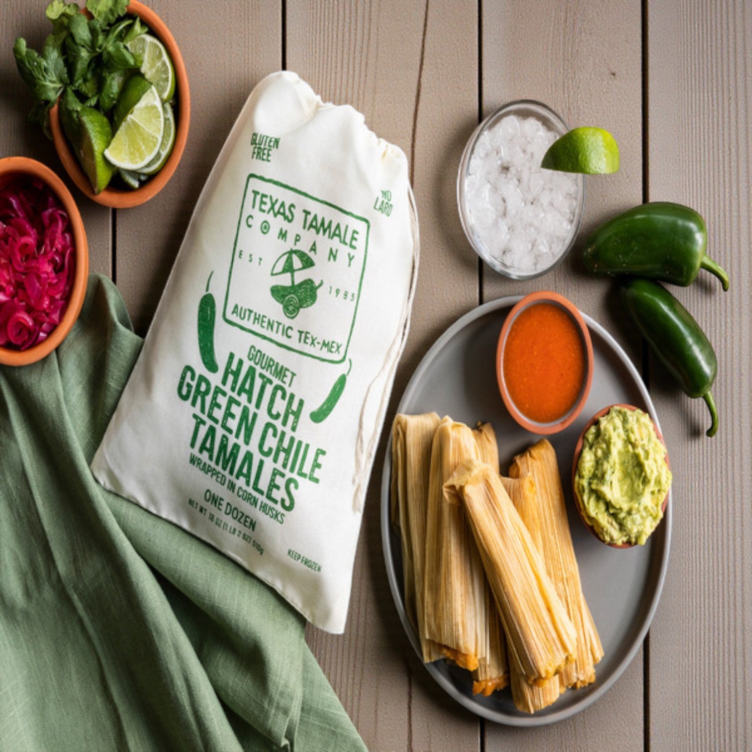 Texas Tamale Company Hatch Green Chile Tamales – 18 oz