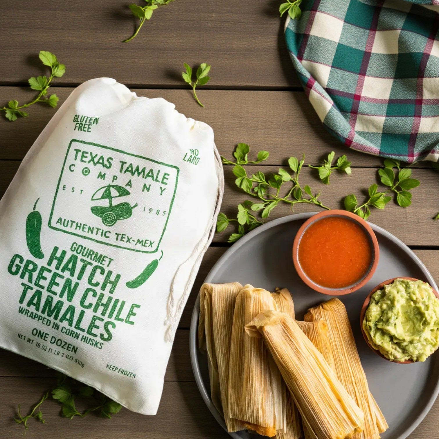 Texas Tamale Company Hatch Green Chile Tamales – 18 oz