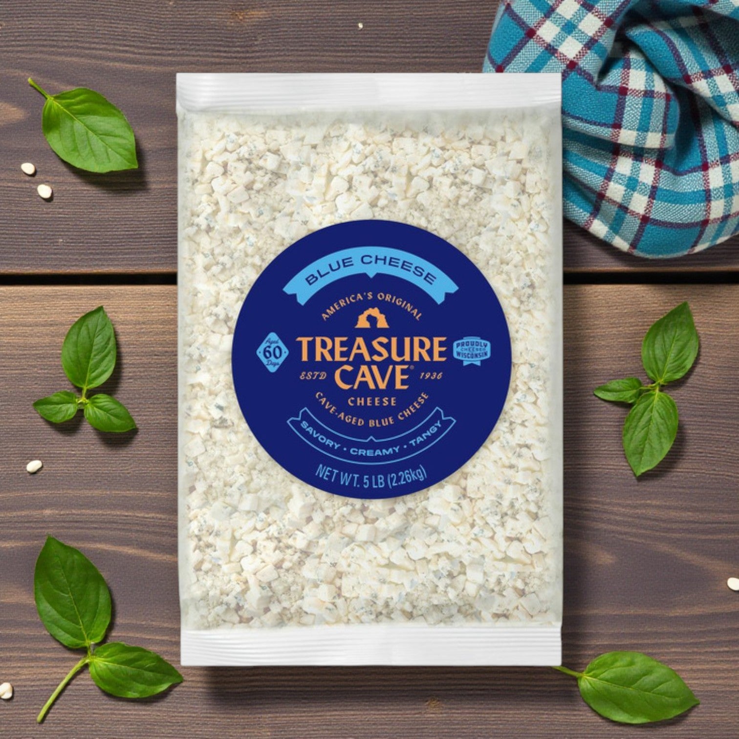 Treasure Cave Blue Cheese – 4–5 lb Wheel