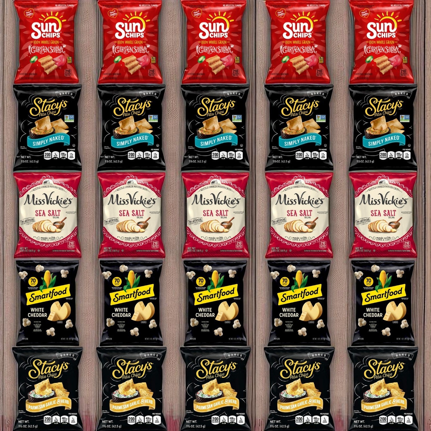 Assorted Premium Snack Pack – 25 Single-Serve Bags