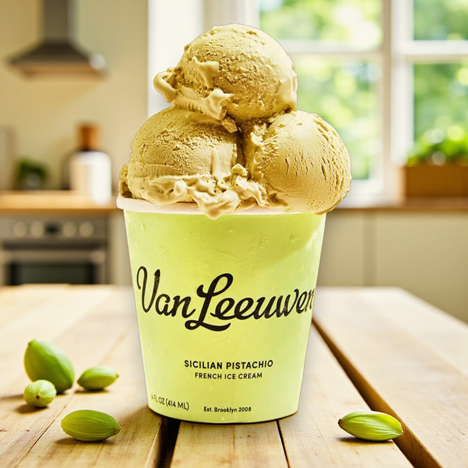 Van Leeuwen Sicilian Pistachio Ice Cream โ 14 fl oz