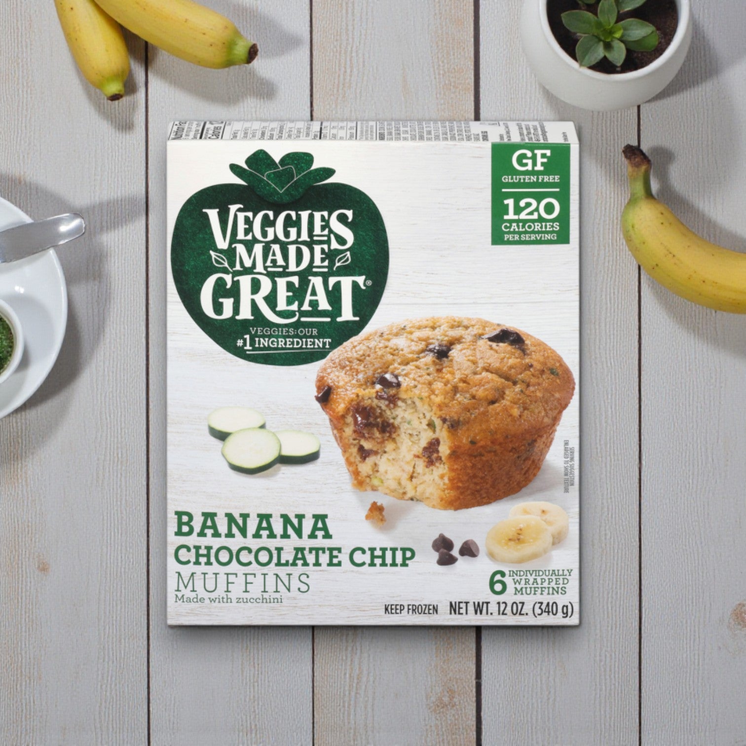 Veggies Made Great Banana Chocolate Chip Muffins – 6 Count