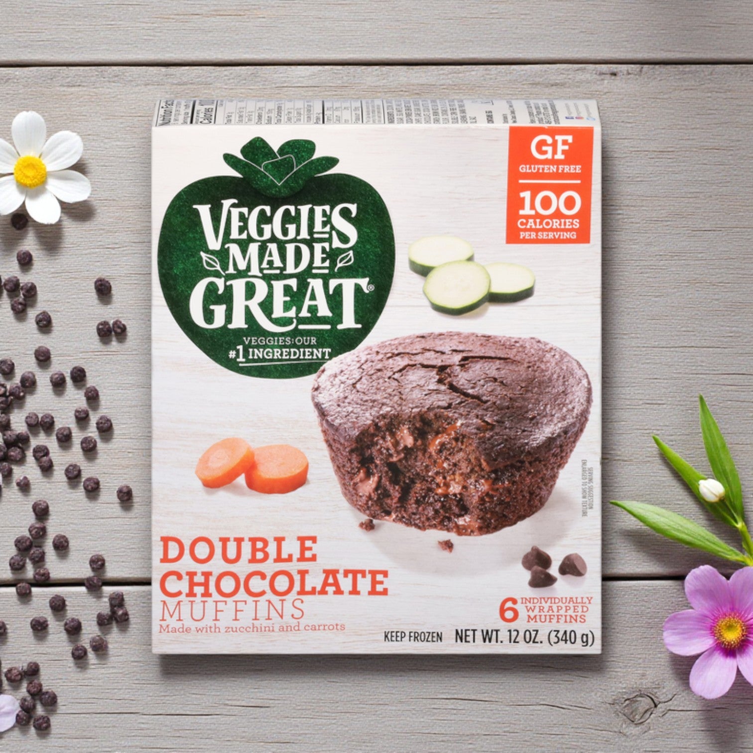 Veggies Made Great Muffins, Double Chocolate – 6 Count