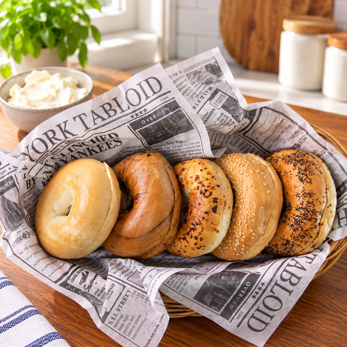 Baker's Source Classi – Assorted Sliced Bagels, 3 oz Each | 15 Packs × 6 Bagels - 1 case