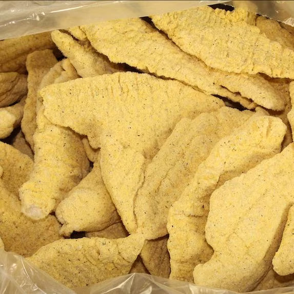 Breaded Catfish Fillet Shank – 4 oz Each, 15 lb per Case