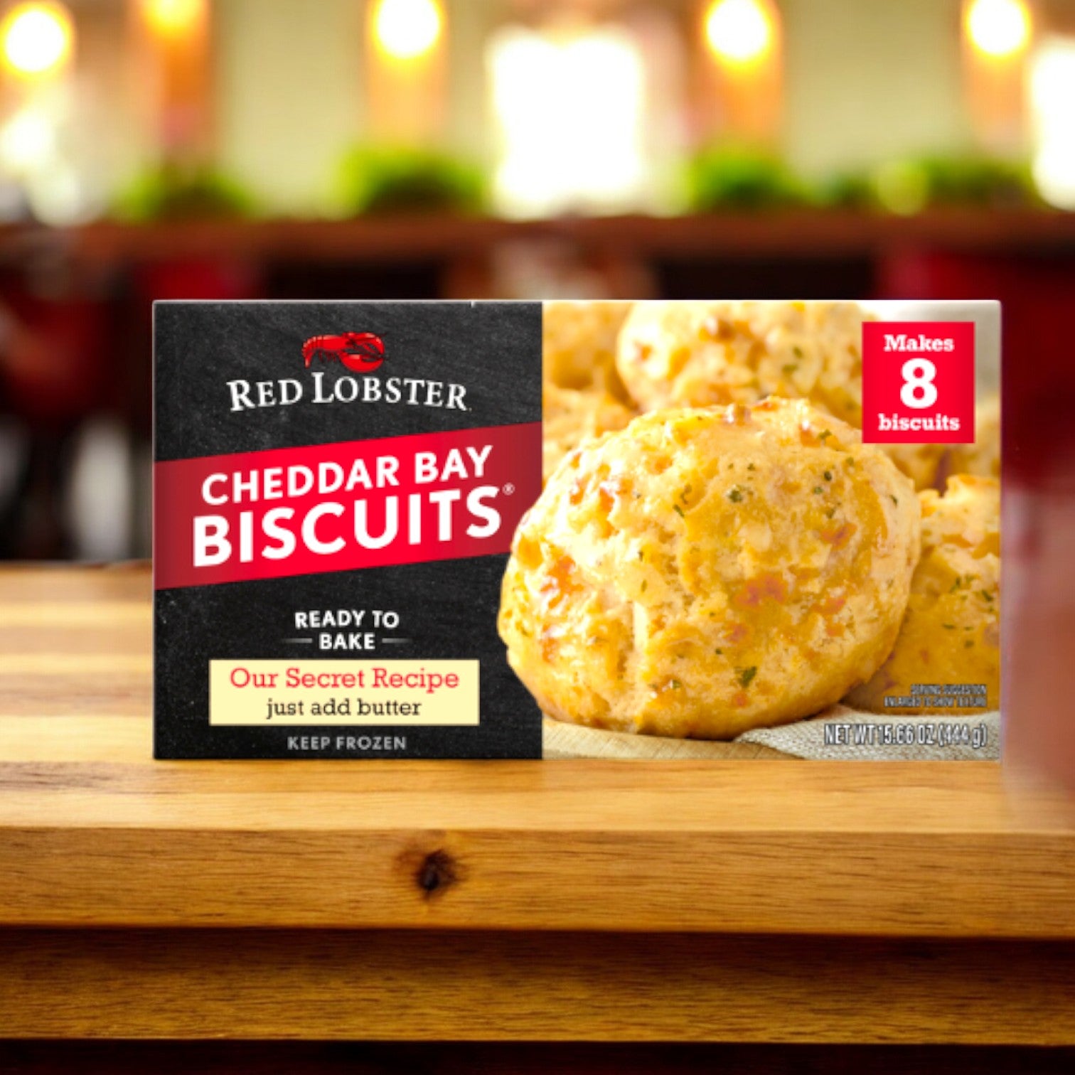Red Lobster Cheddar Bay Biscuits, Frozen 8 count - 1 Case