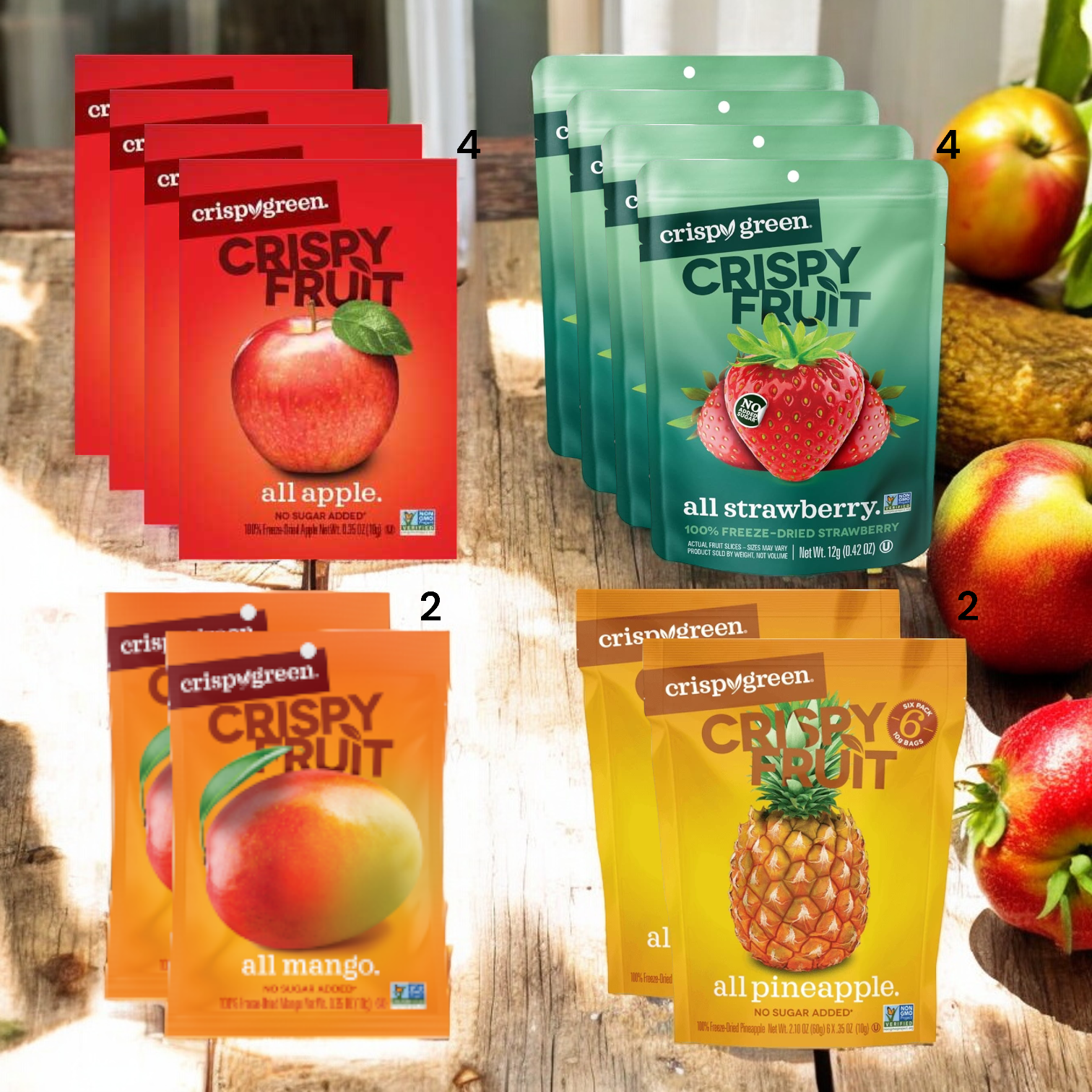 Crispy Fruit Variety Bundle- 12 Total Bags!