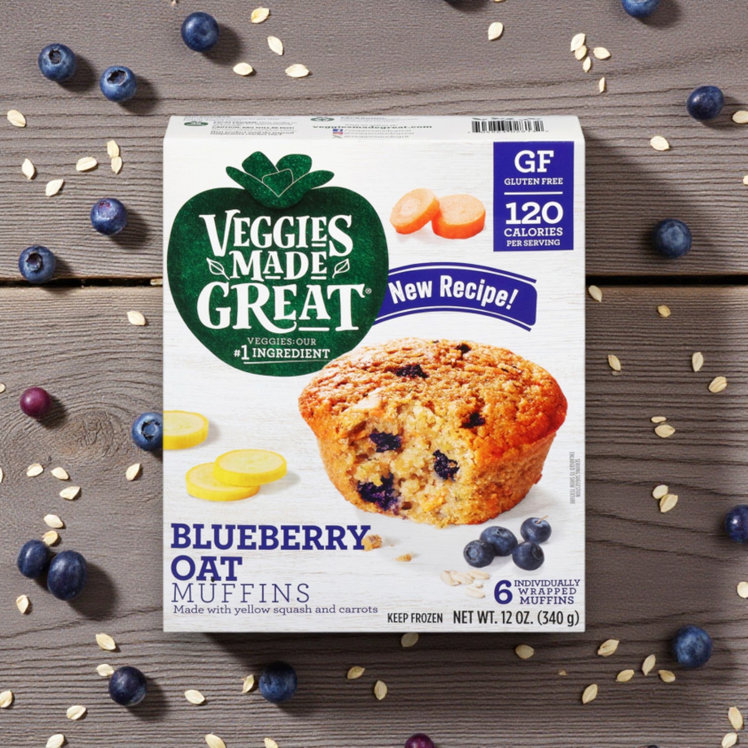Veggies Made Great Blueberry Oat Muffins – 6 Count