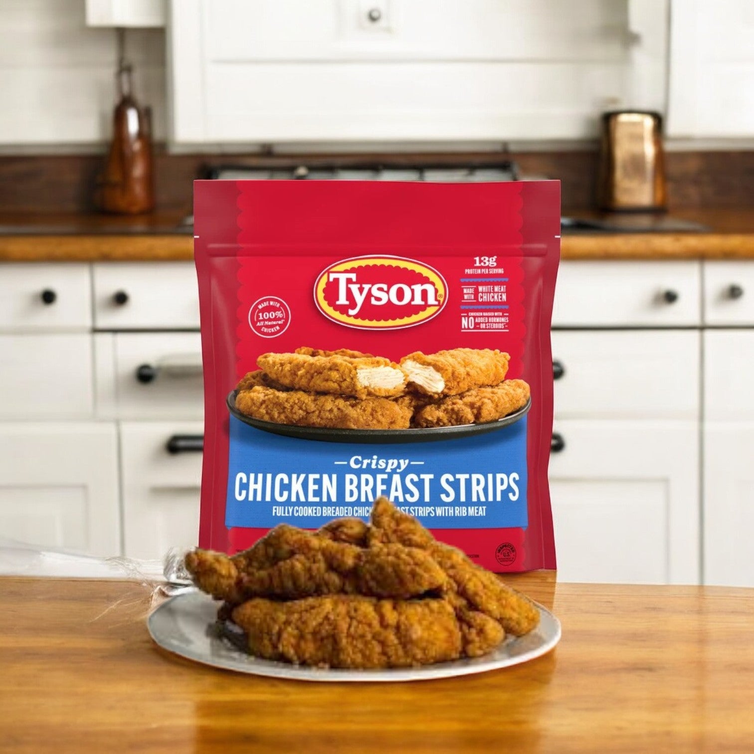 Tyson Fully Cooked Crispy Chicken Strips, Bag