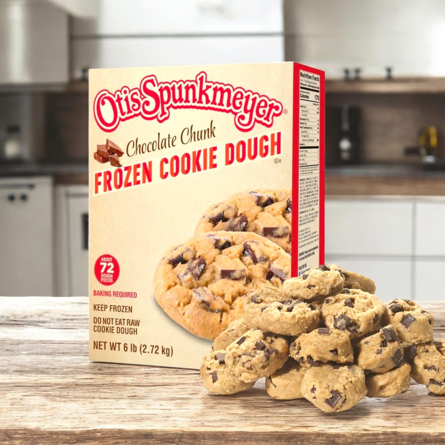 Otis Spunkmeyer Chocolate Chunk Cookie Dough 6 lbs