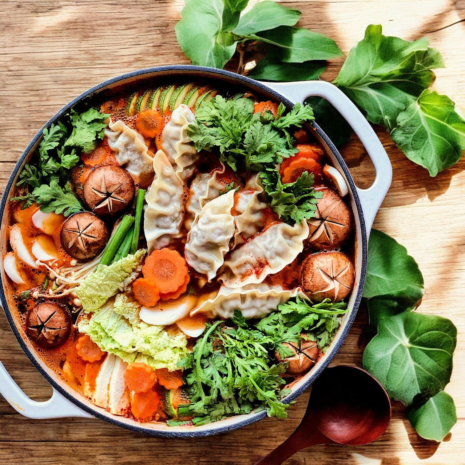 Enjoy Bibigo Mandu Beef & Vegetable Dumpling—3 packs of 24 oz. each—featuring beef dumplings with mushrooms, carrots, leafy greens, and more for a comforting Korean taste that's a quick meal solution.