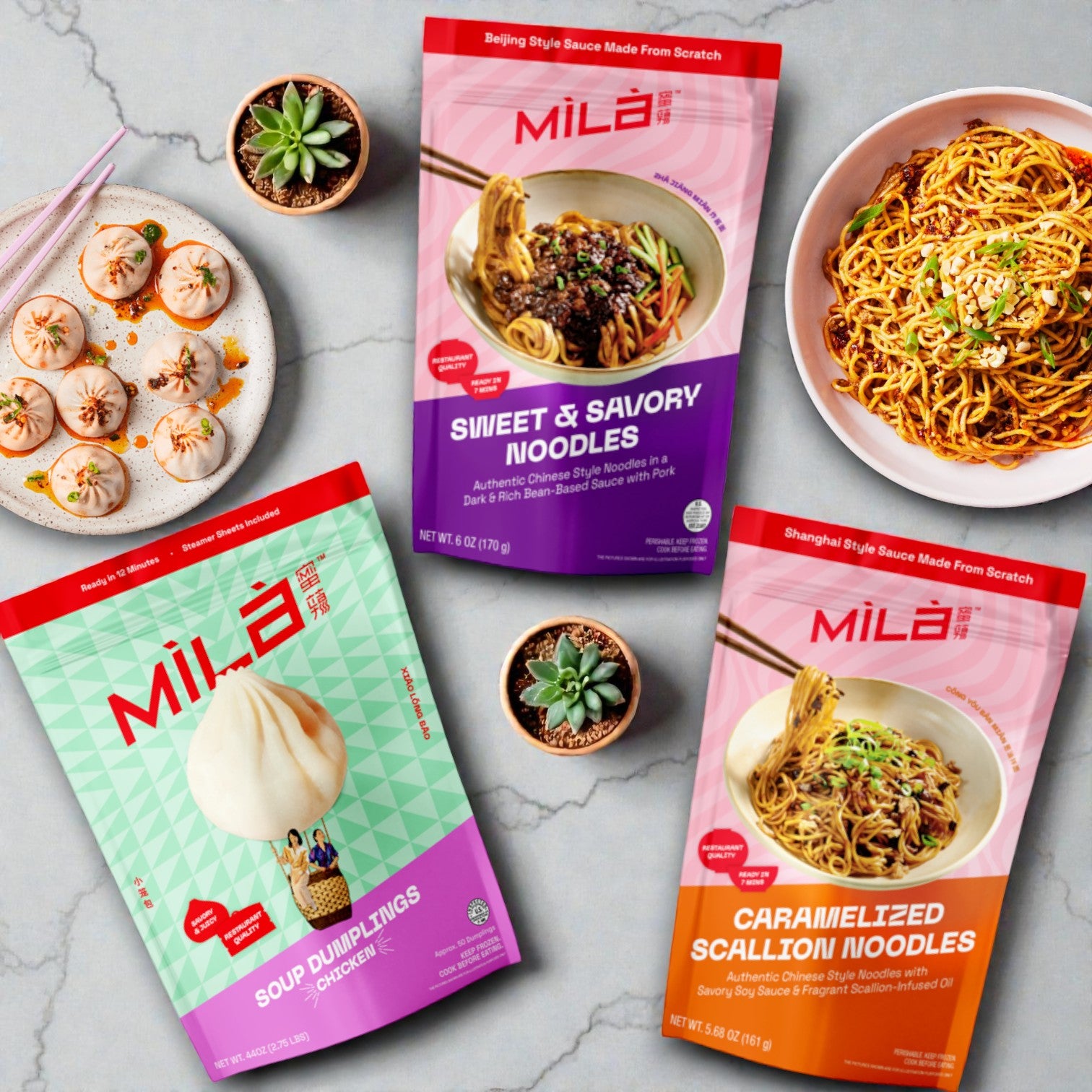 Mila™ Comfort Classics Combo – Dumplings & Noodles