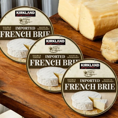 Kirkland Signature French Brie, 1.32 lbs- 3 Count