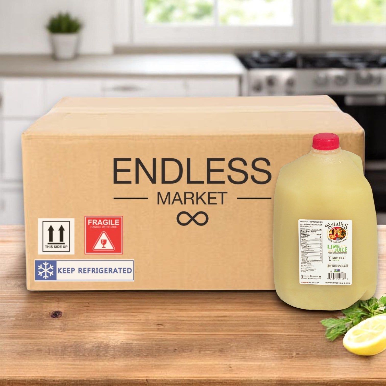 Natalie’s Orchid Island Pure Lime Juice – 4/1 Gallon Bottles