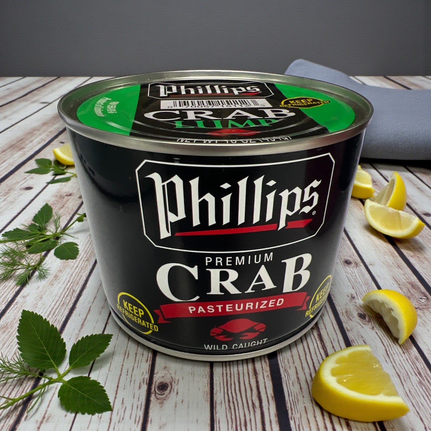 Phillips Crab Lump – Pasteurized, Wild-Caught (16 oz) – 6 Pack