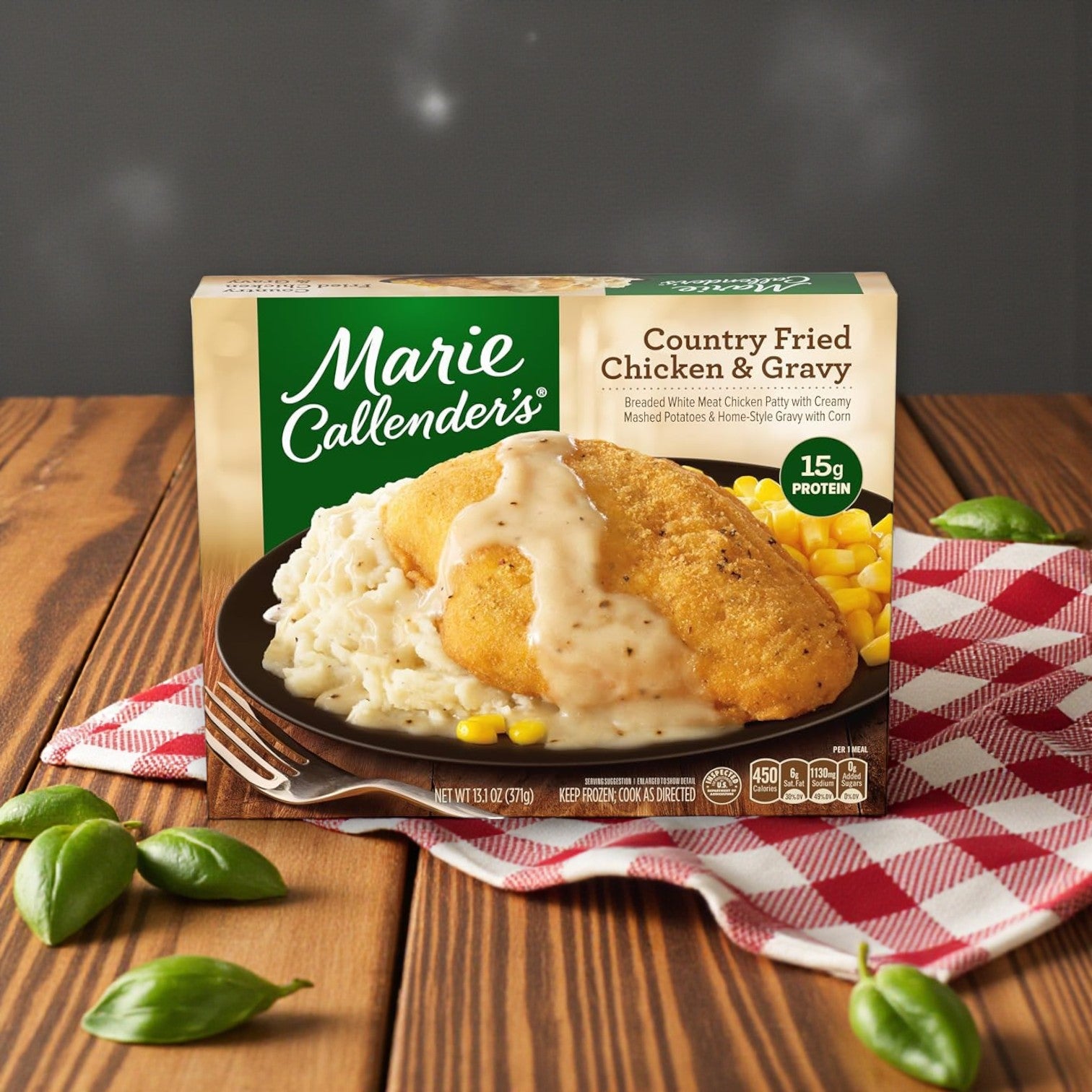 Marie Callender’s Comfort Classics Entrée Combo – 5 Delicious Meals features hearty combos like country fried chicken with mashed potatoes, gravy, and corn—classic comfort foods from the Marie Callender's brand.