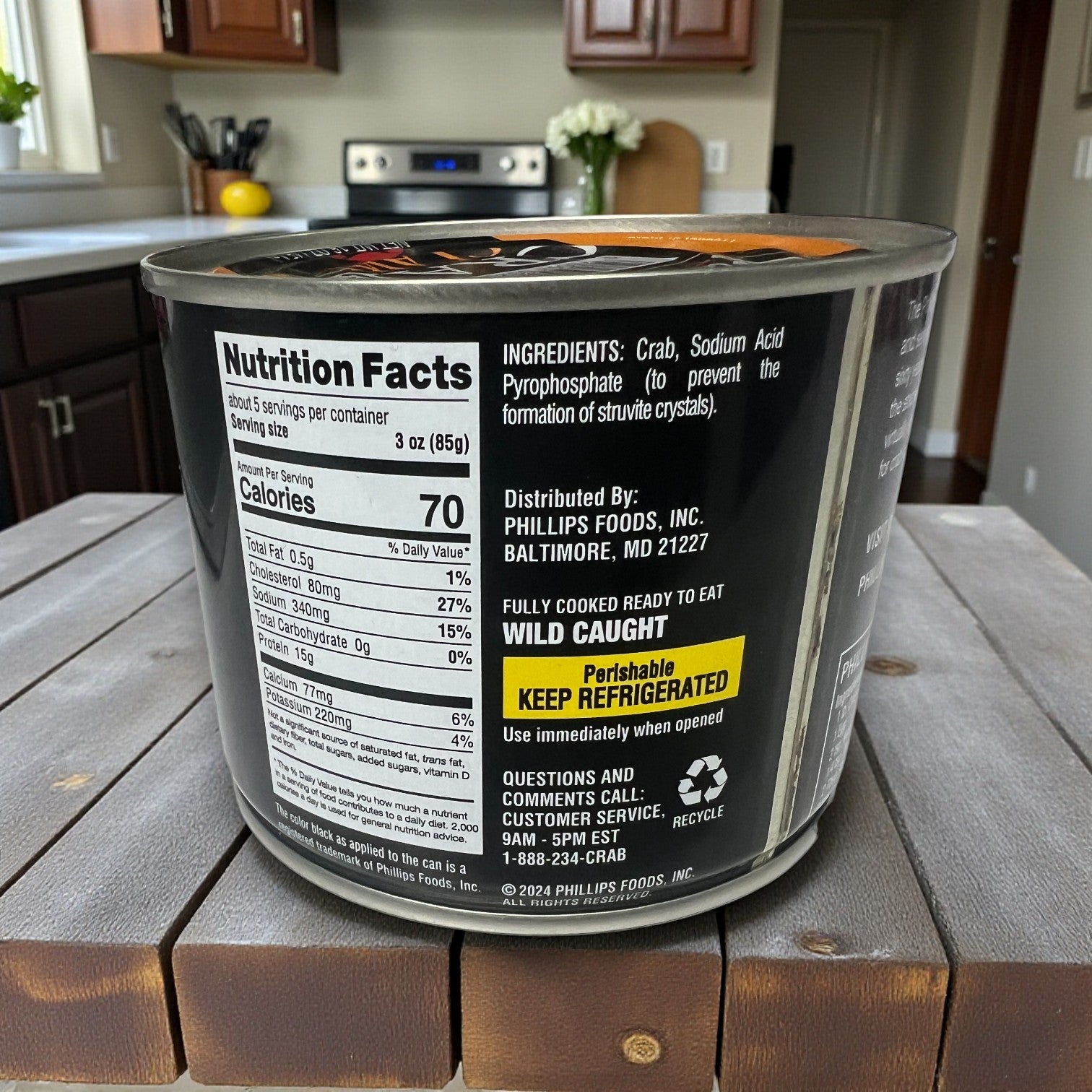 Phillips Crab Claw – Pasteurized Premium Crab Meat (16 oz)