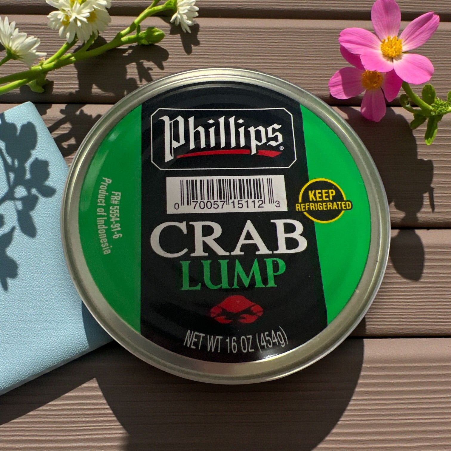 Phillips Crab Lump – Pasteurized, Wild Caught (16oz)