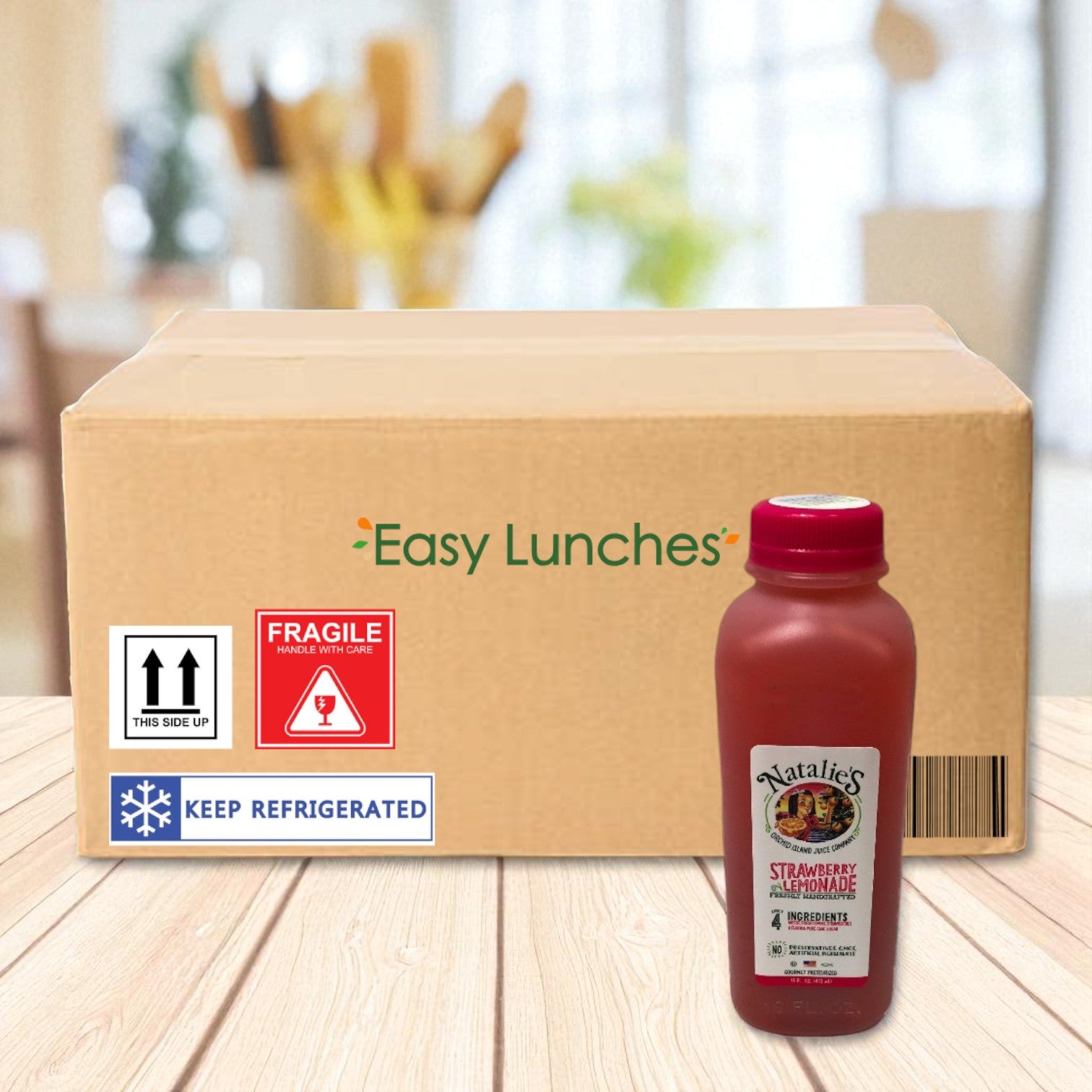 Natalie’s Orchid Island Strawberry Lemonade – 6 Pack (12 fl oz Bottles)