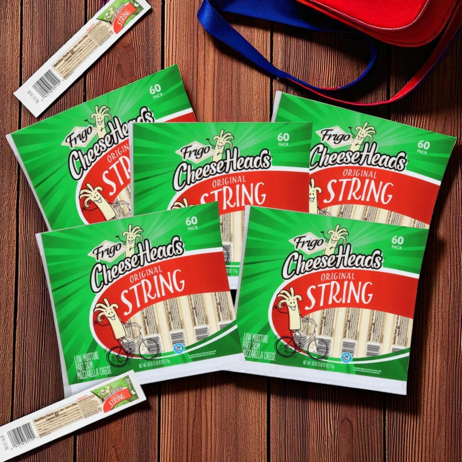 Frigo® Cheese Heads® Original Mozzarella String Cheese Snacks -1 oz. -
